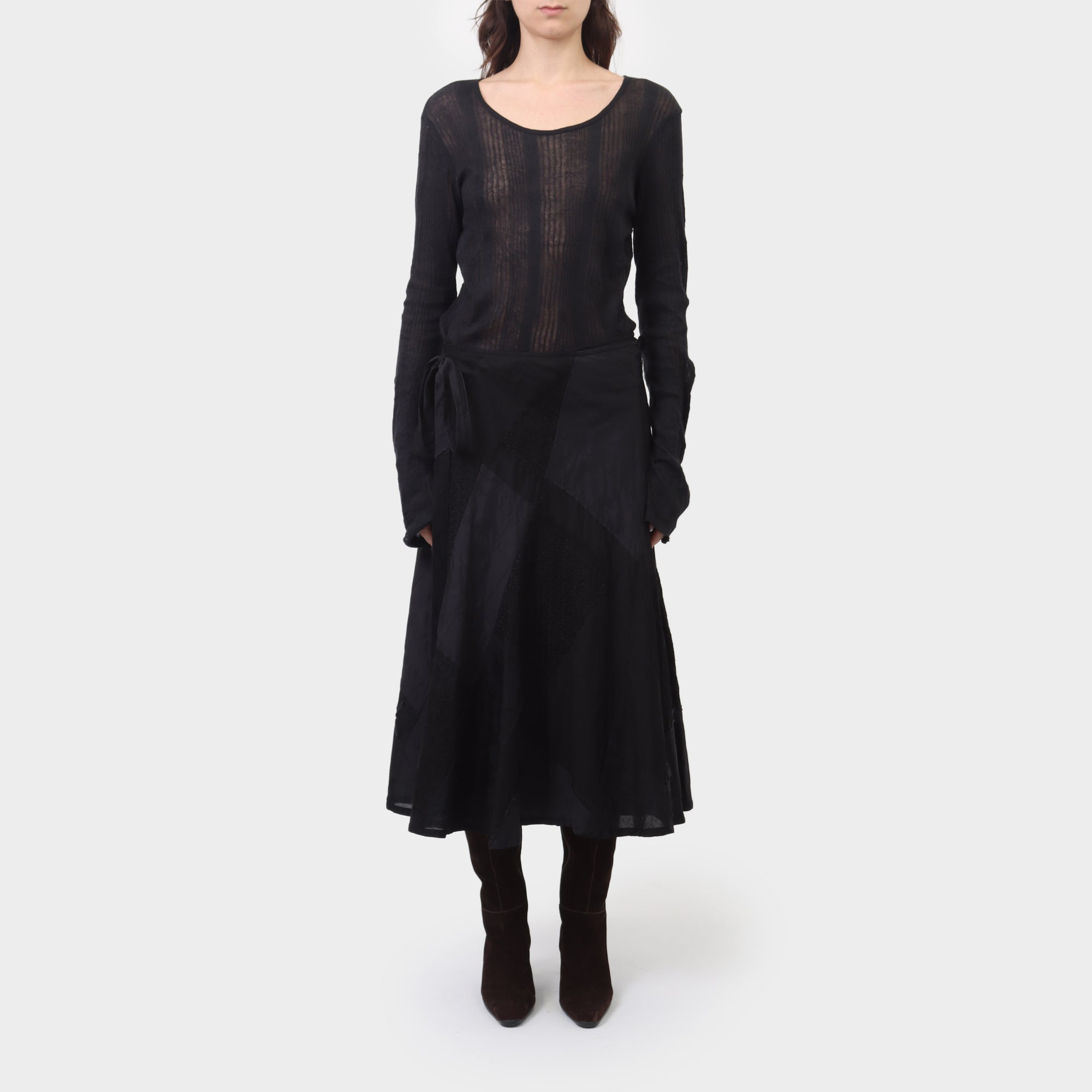 Comme des Garcons Tricot Reconstructed Wrap Skirt