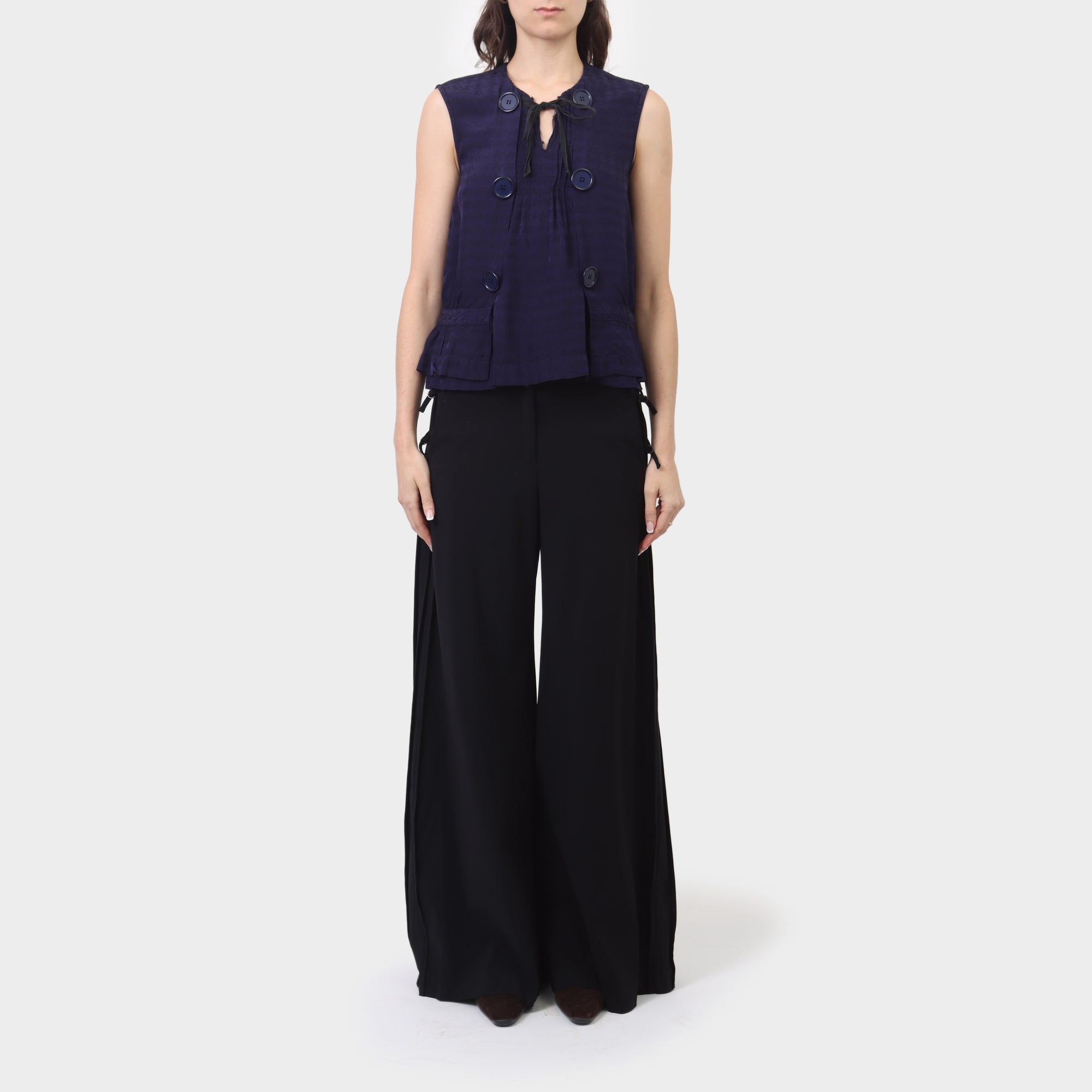 Comme des Garcons Tricot Tie-Up Button Tank