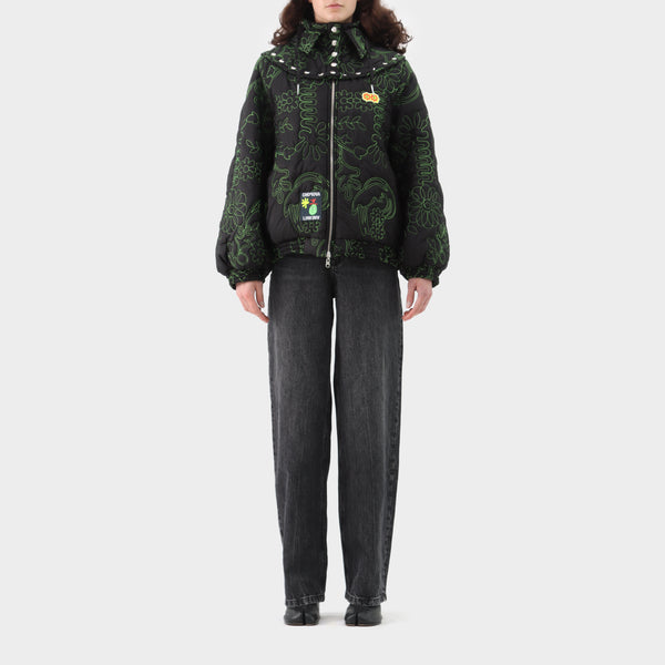 Chopova Lowena Embossed Puffer Reversible Jacket