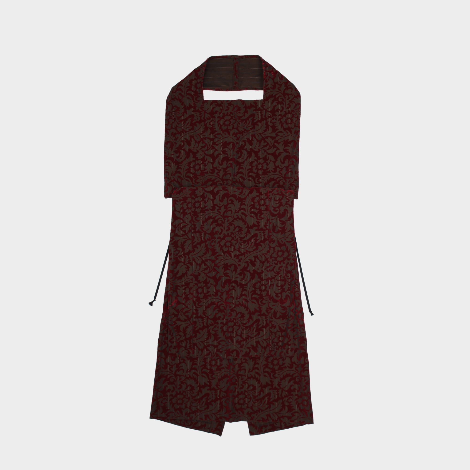 COMME des GARÇONS AW1996 flocked wool halter dress