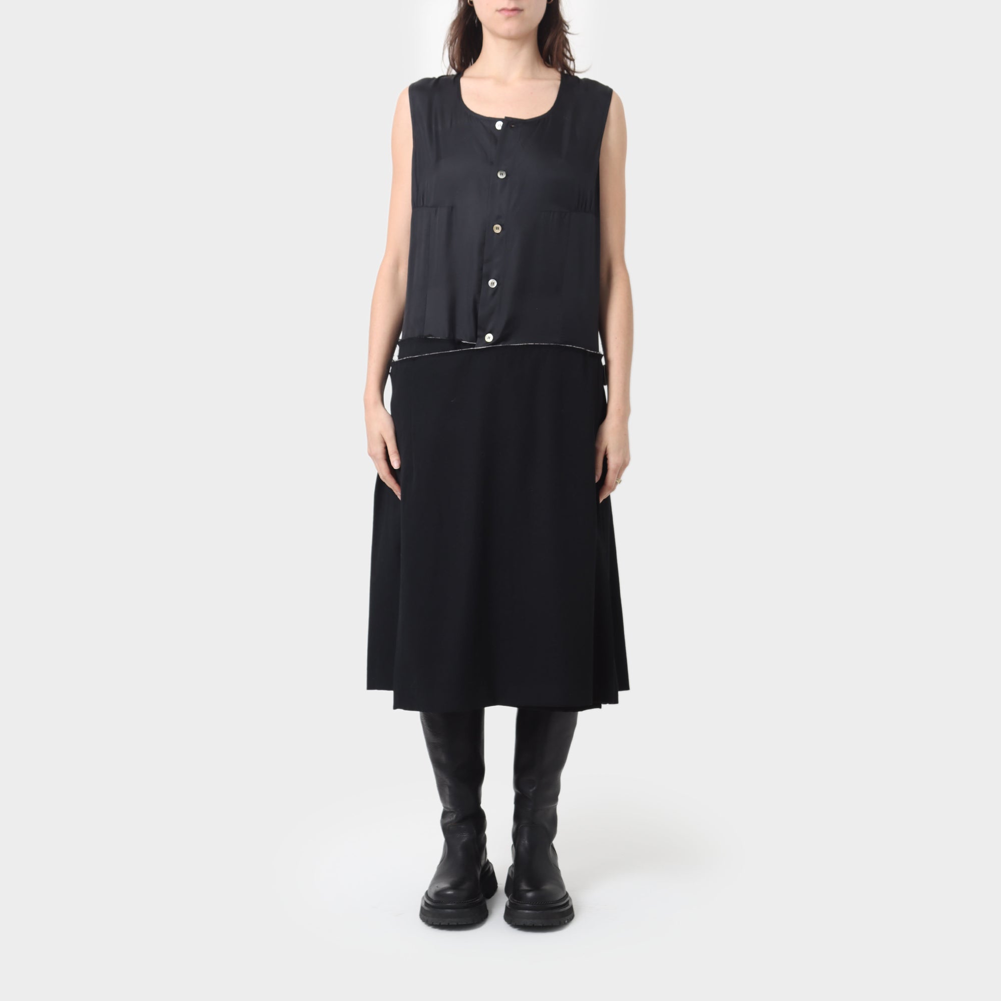 Comme des Garçons Comme des Garçons Two Part Pleated Dress