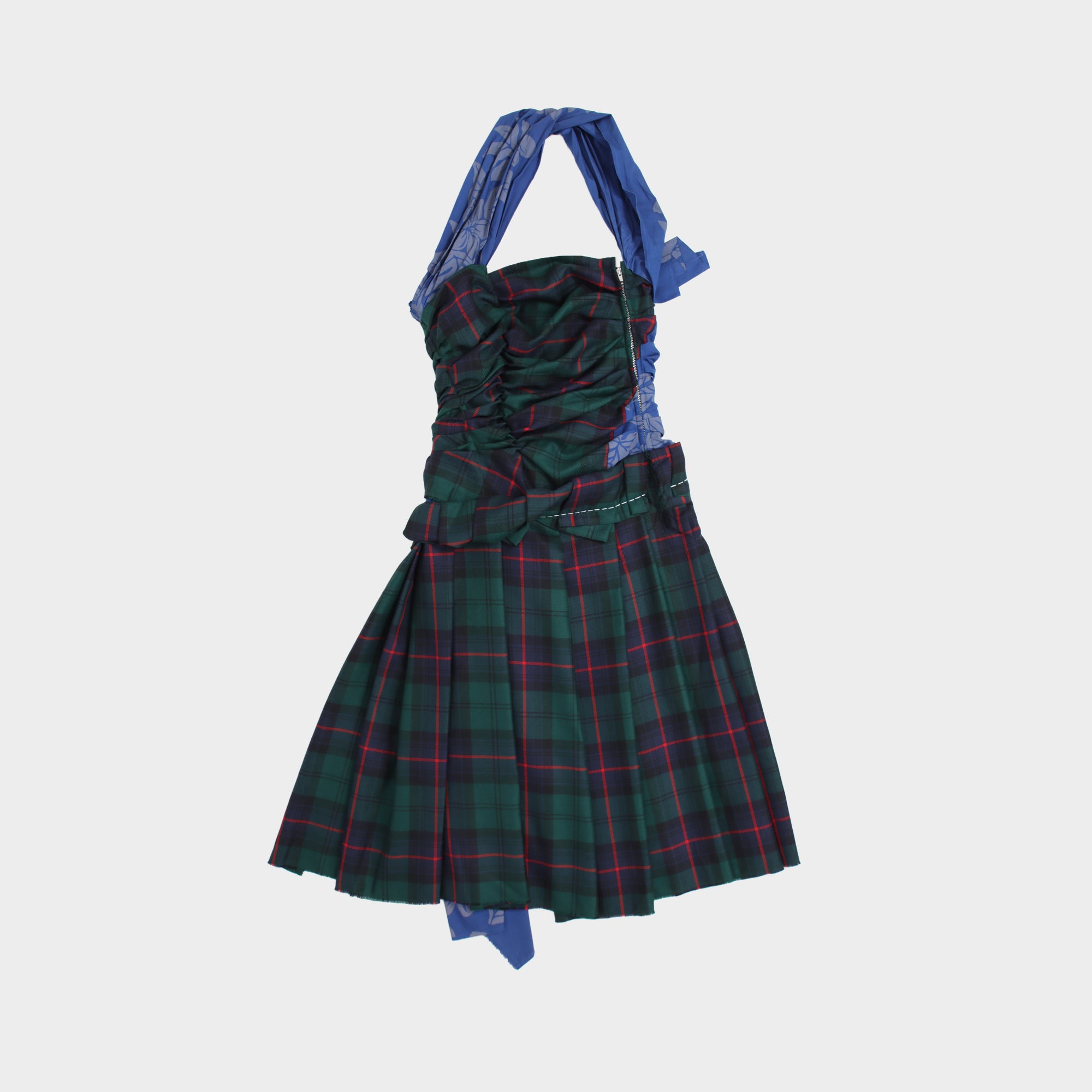 Comme des Garçons SS2006 tartan floral halter