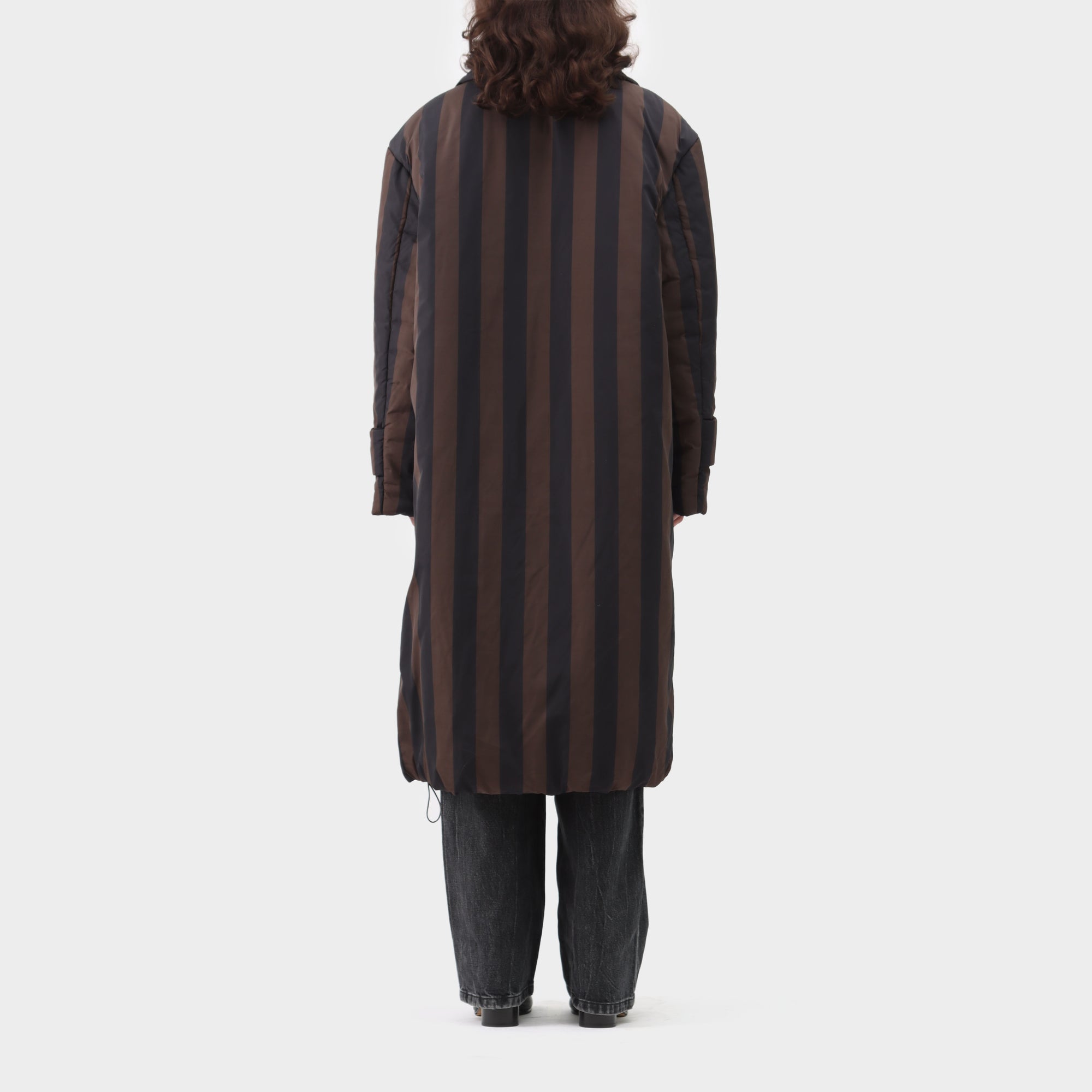 Dhruv Kapoor Striped Oversize Puffer Coat