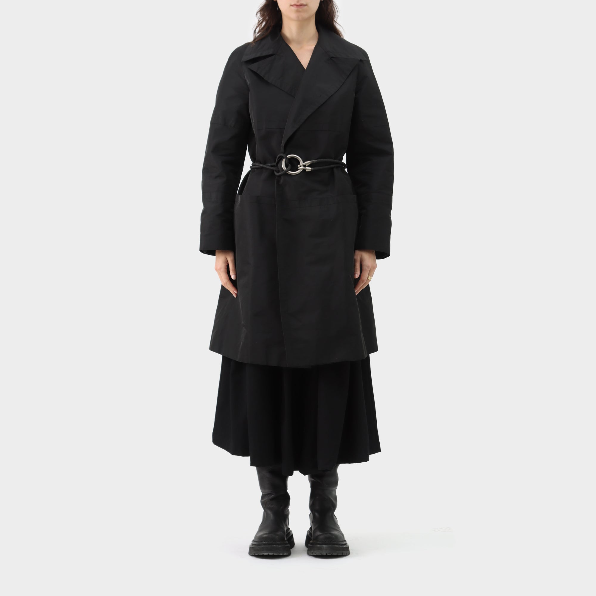 Dirk Bikkembergs Bungee Cord Trench Coat