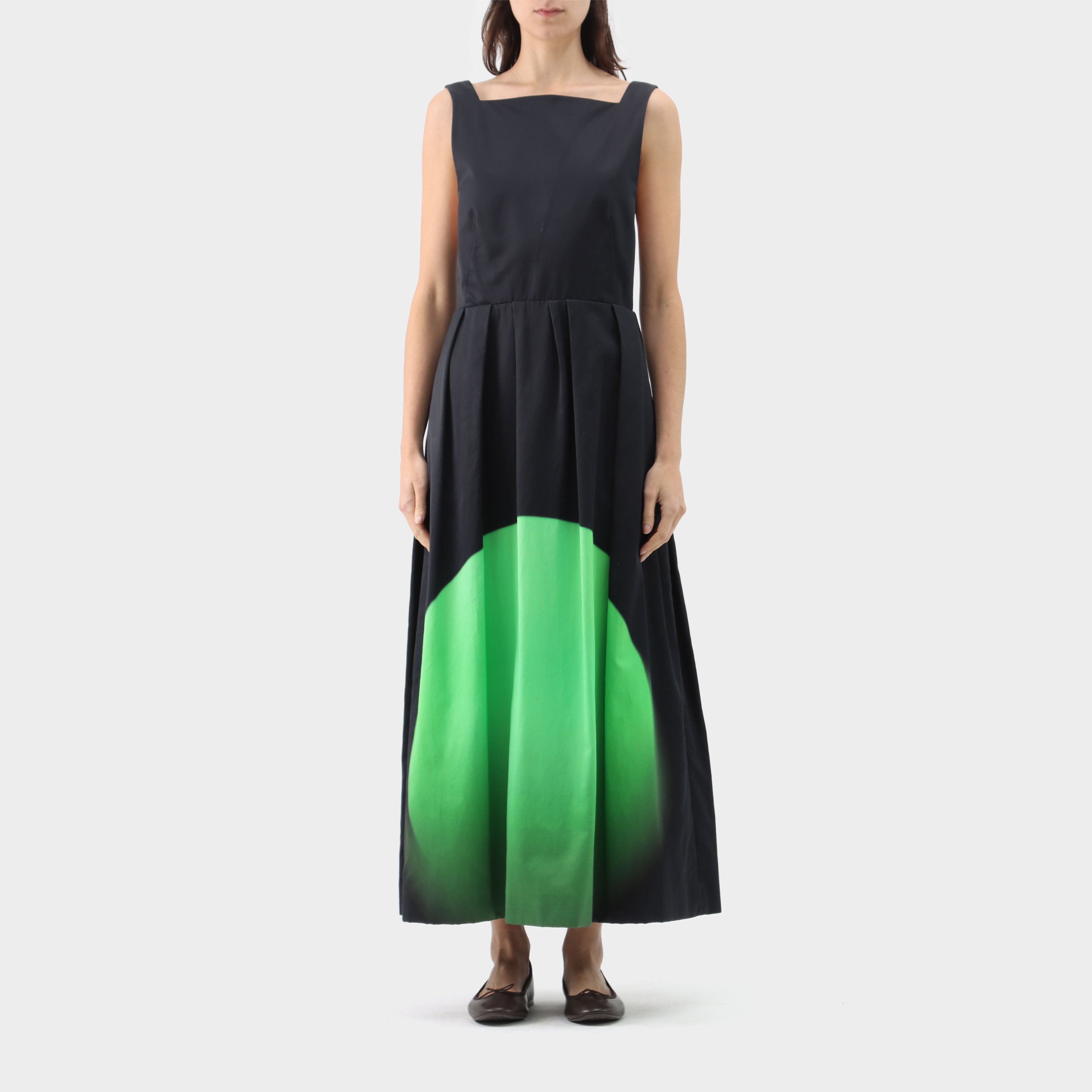 Dries Van Noten x Len Lye Circle Gradient Pleated Dress