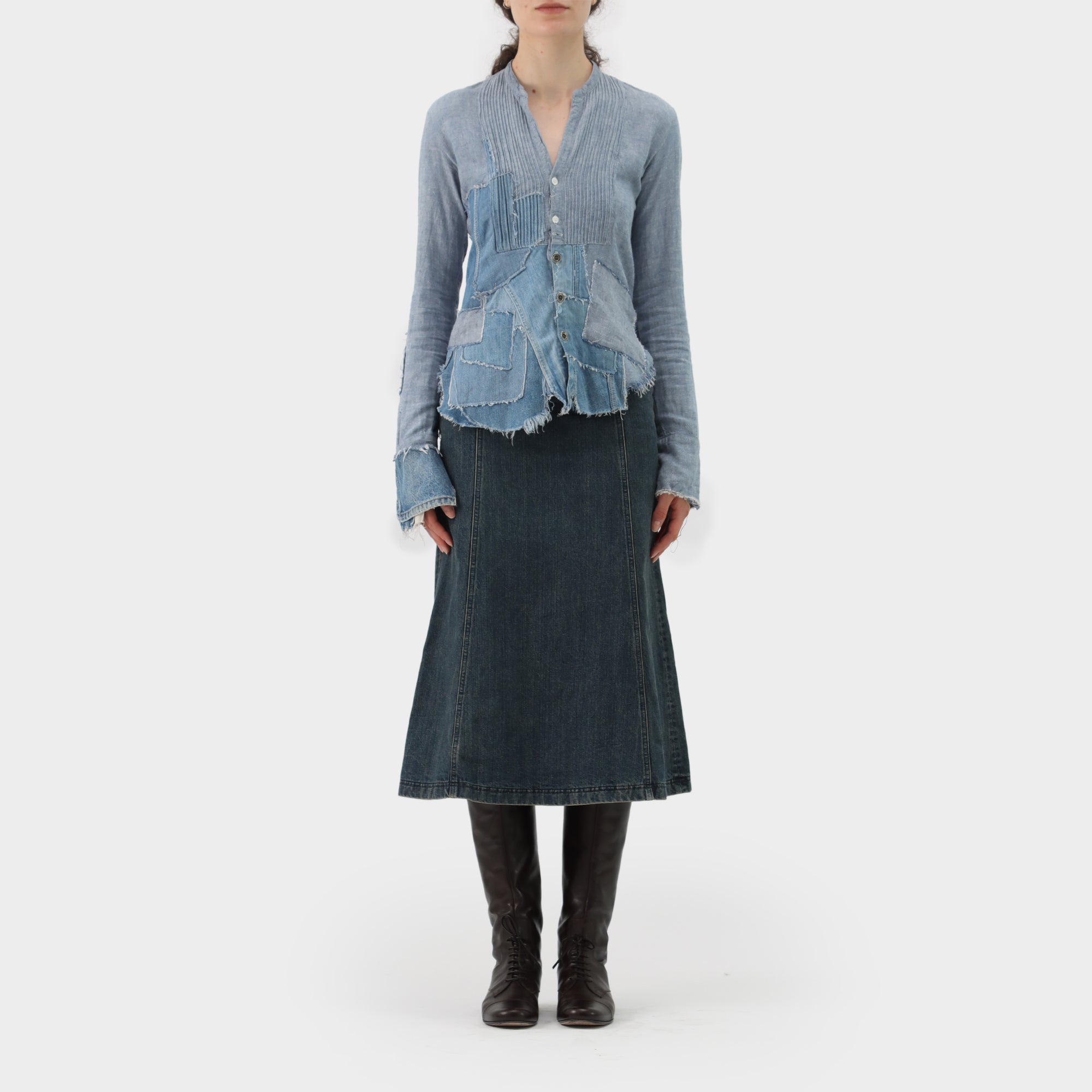 Greg Lauren Denim Tux Shirt '7.2.16'