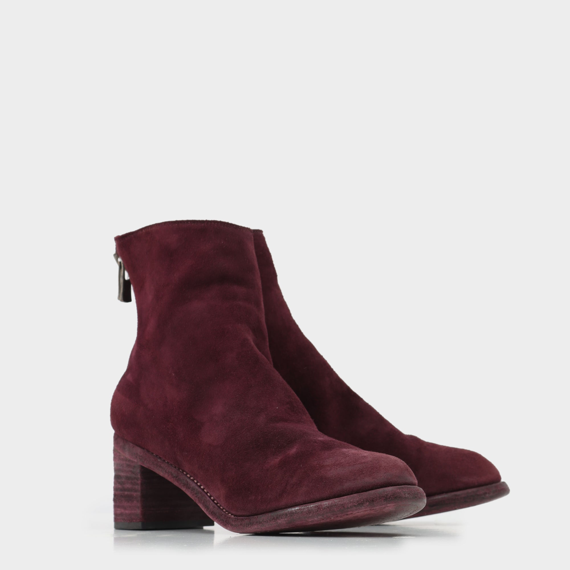 Guidi Suede Back zip Boots