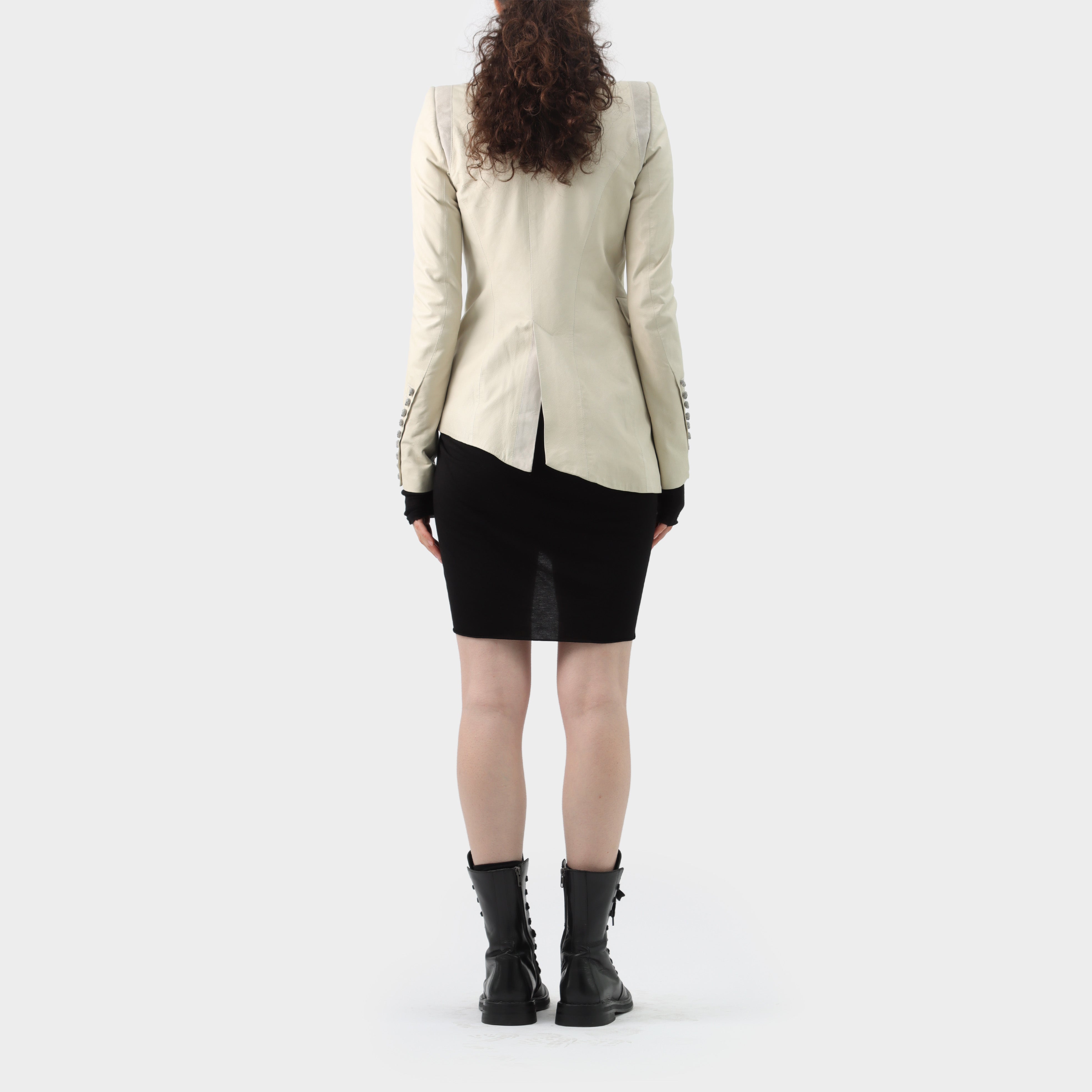 If Six Was Nine Asymmetric Leather Blazer – Shop Bruce