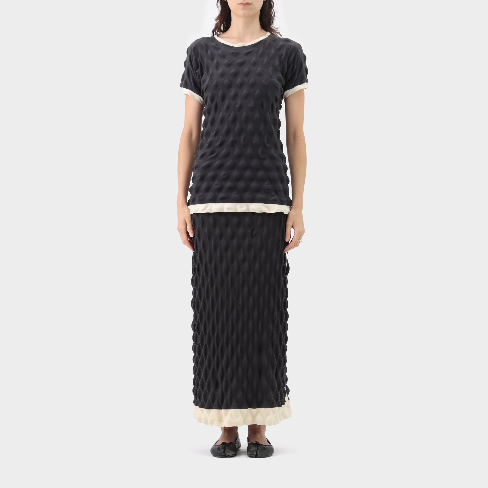 Issey Miyake Egg Carton Top & Skirt