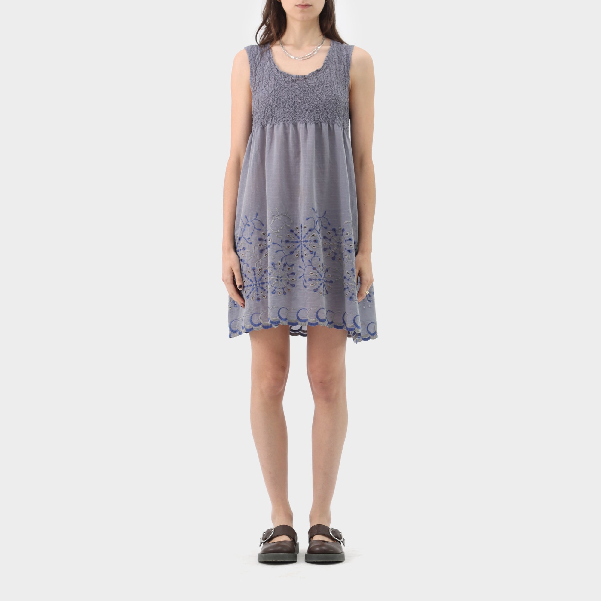 Issey Miyake ME Cotton Cauliflower Embroidered Dress