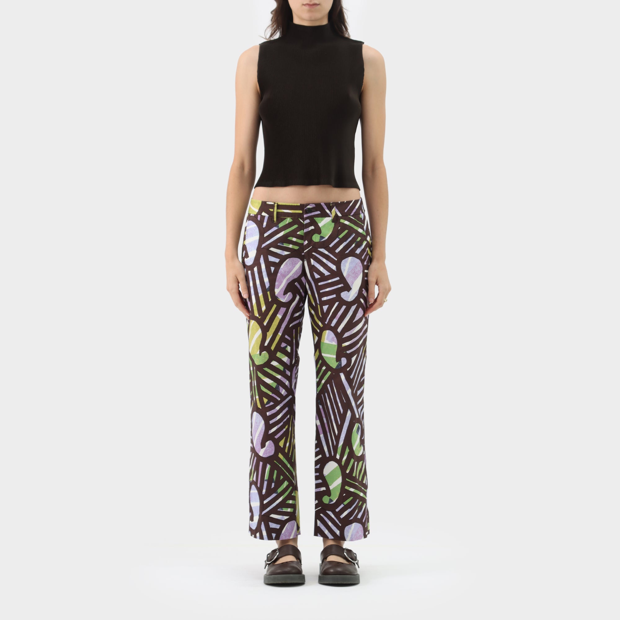 Issey Miyake Printed Straight Pants