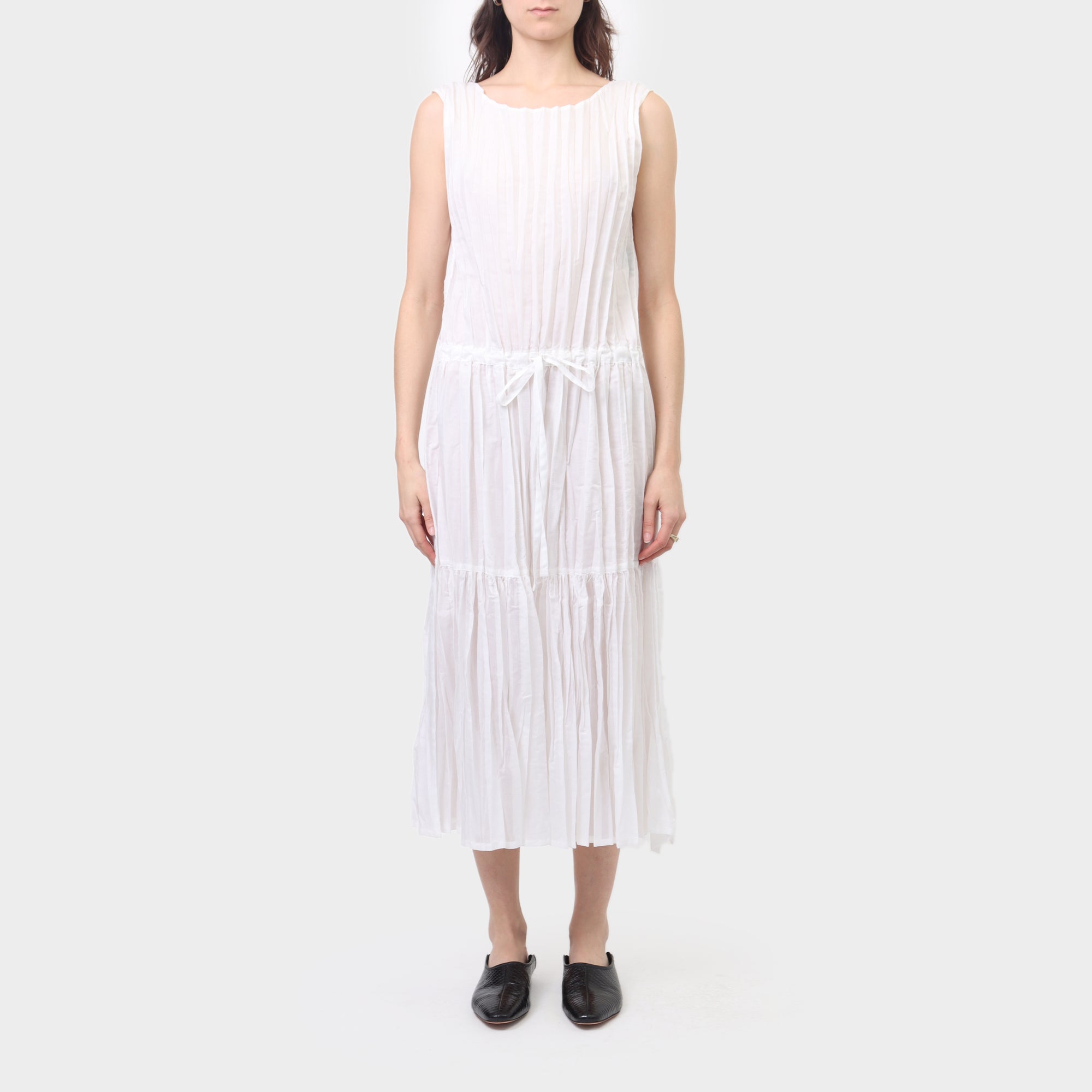 Issey Miyake Creased Pleat Tank Dress