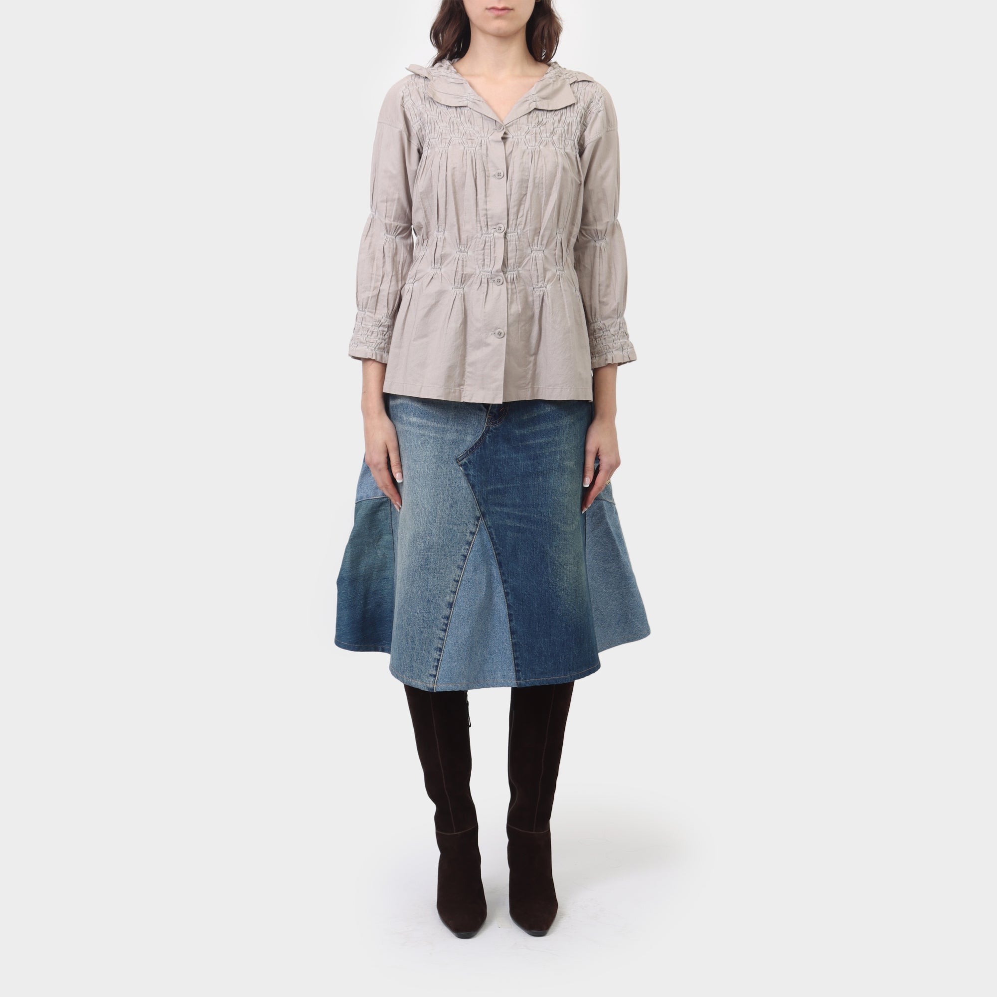 Issey Miyake Gathered Shirt