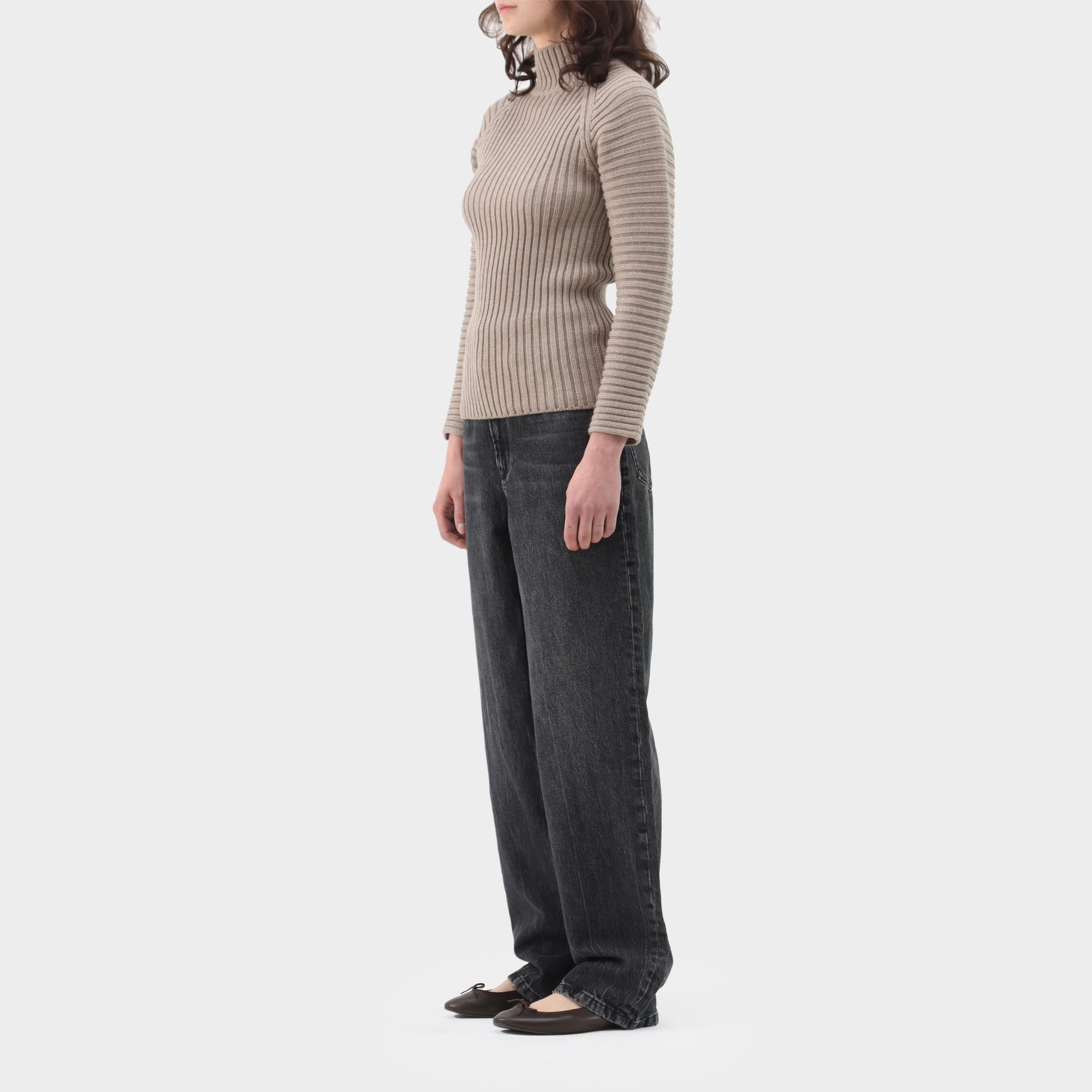 Jean Paul Gaultier wool ribbed knit