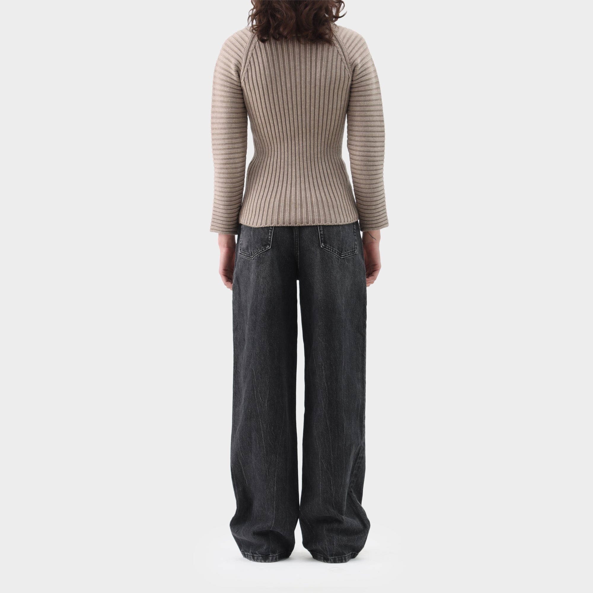 Jean Paul Gaultier wool ribbed knit