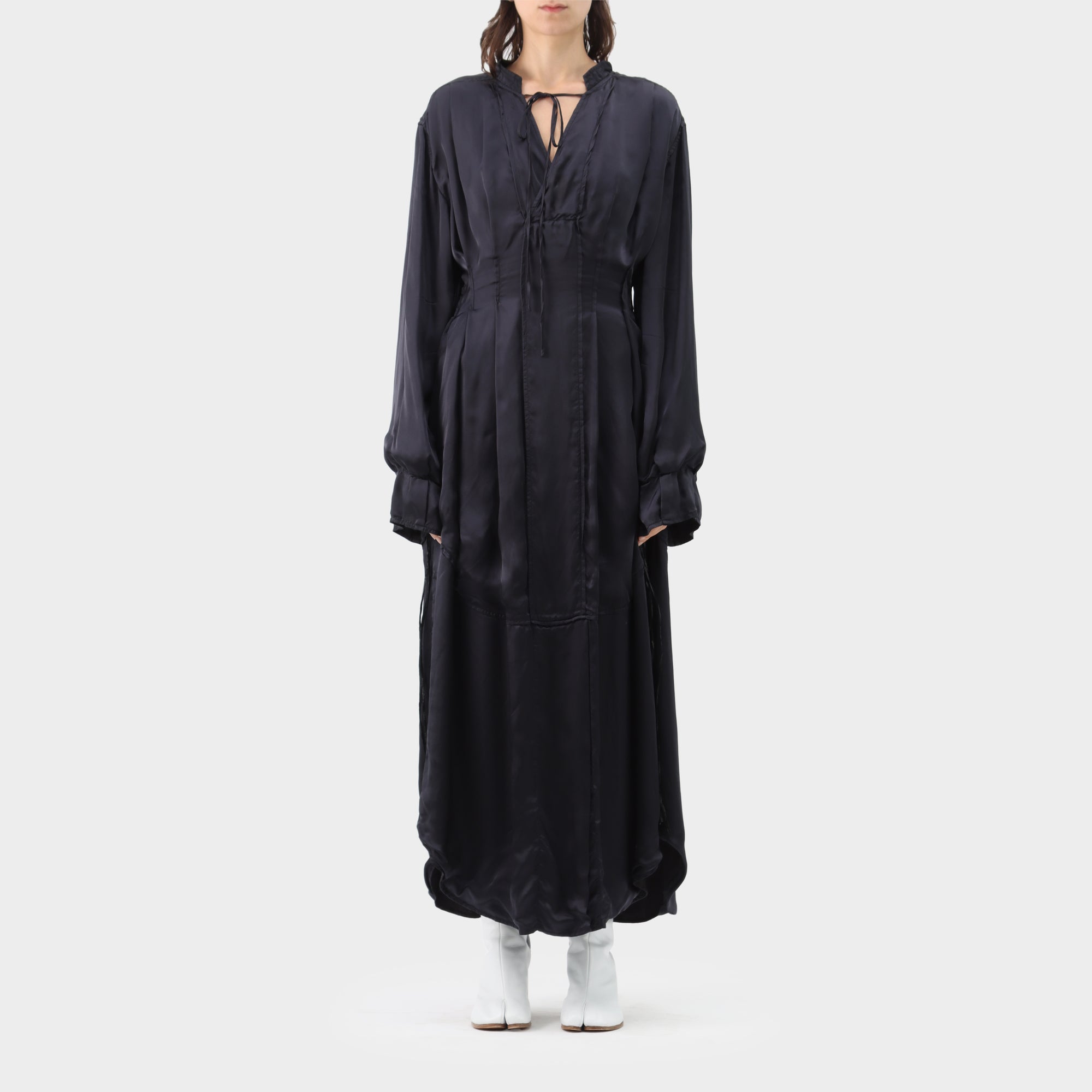 Jil Sander cupro & silk dress