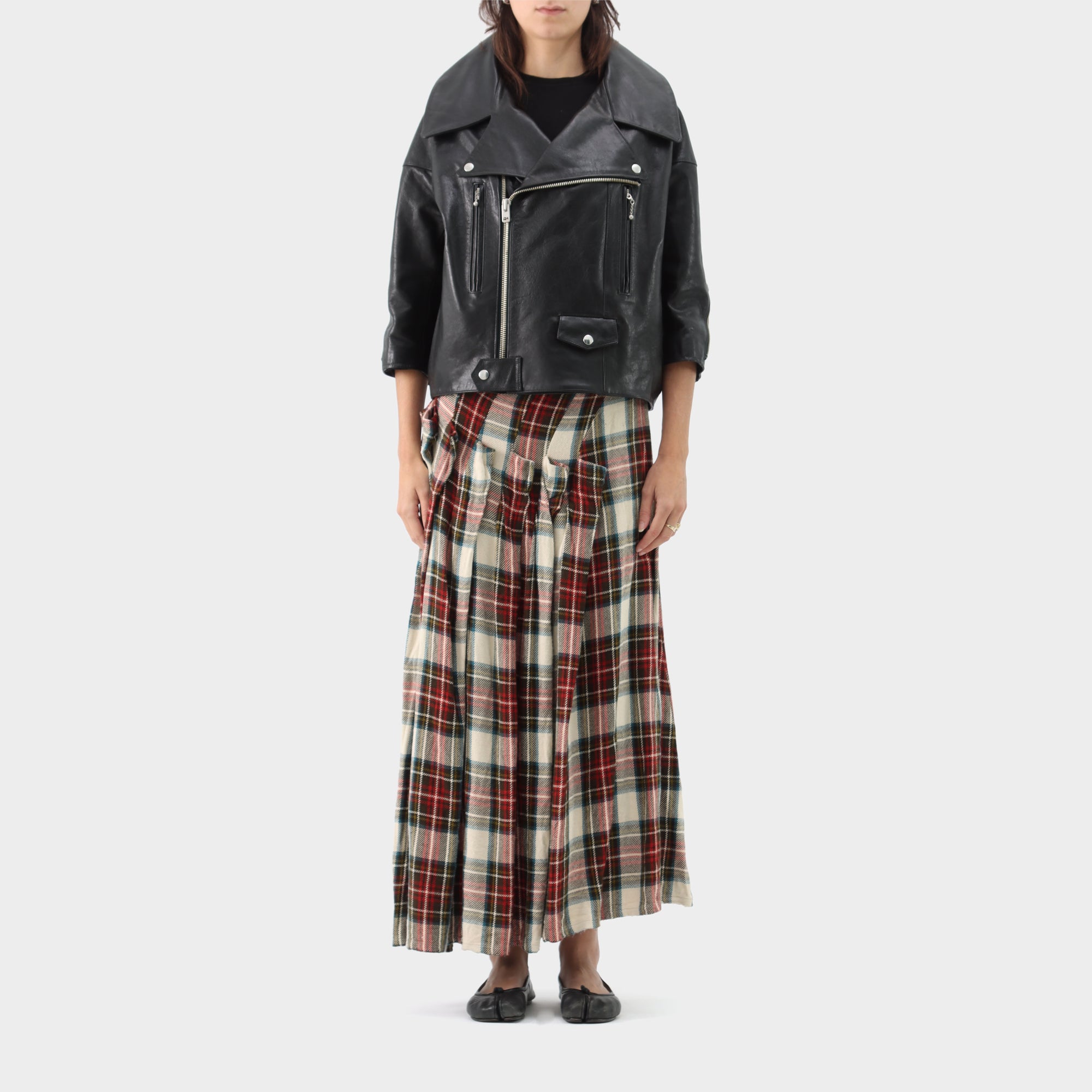 Junya Wantanabe Cow Hide Leather Biker Jacket