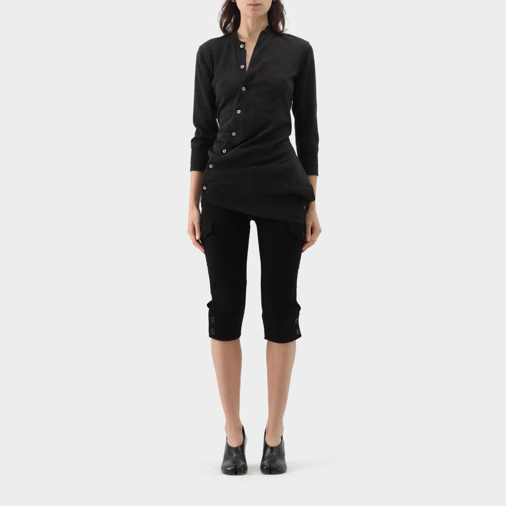 Junya Watanabe Wool Short Sleeve Cardigan