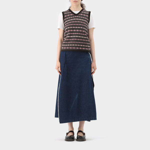 Junya Watanabe Patterned Knit Vest