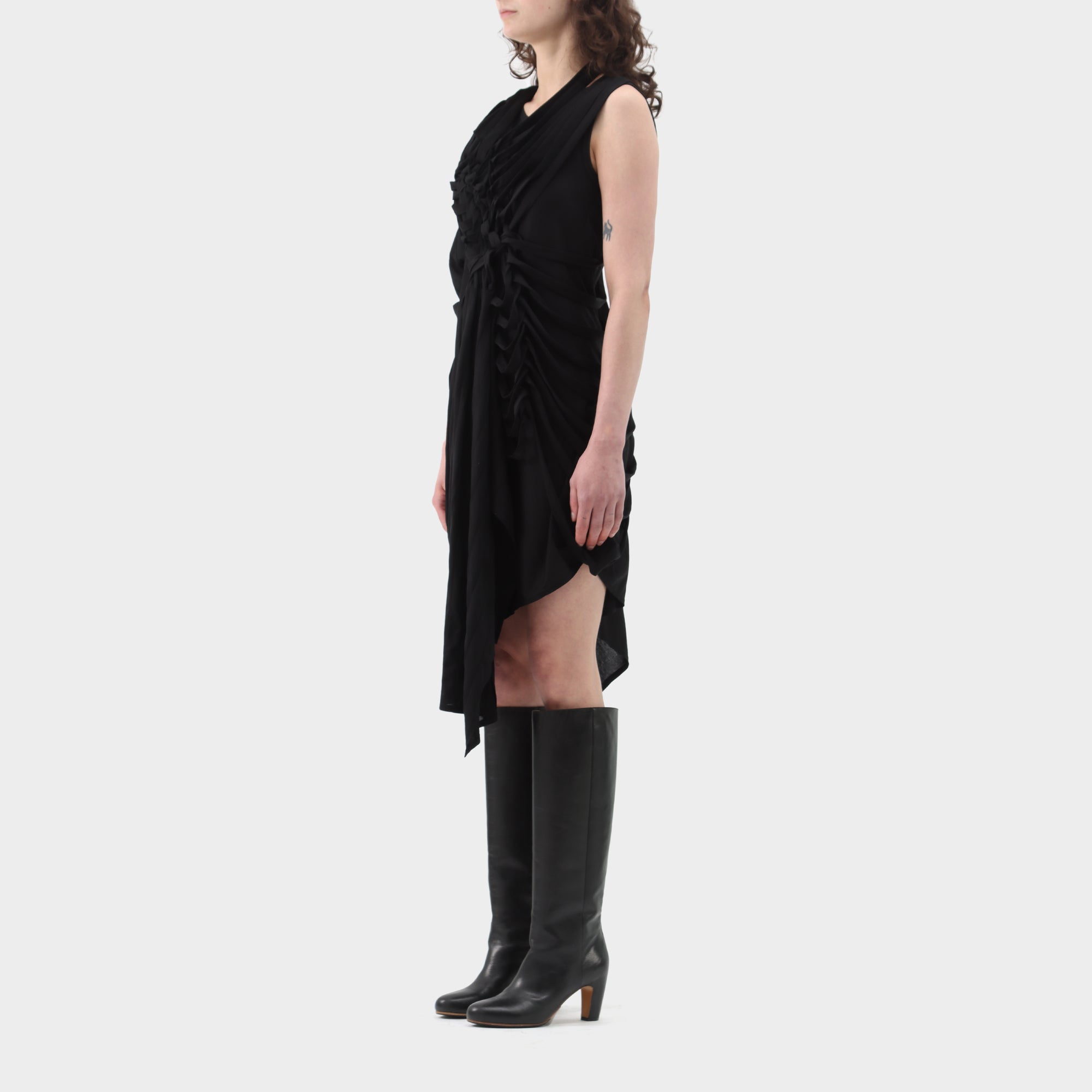 Junya Watanabe Jersey Tassel Wrap Dress