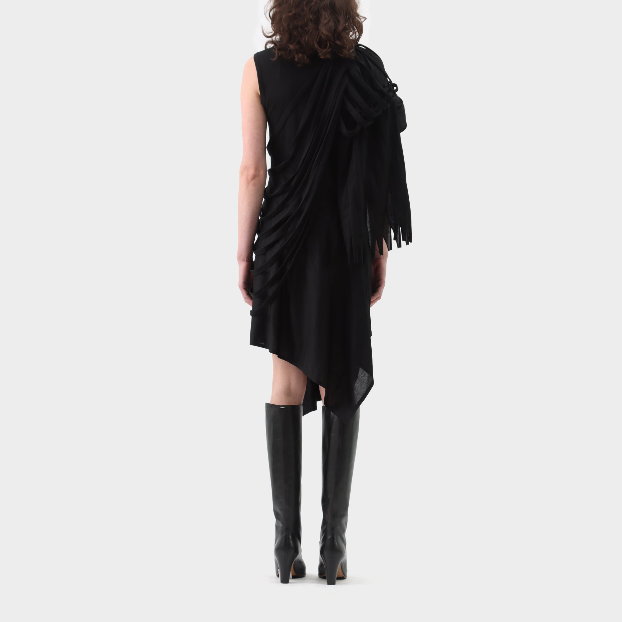 Junya Watanabe Jersey Tassel Wrap Dress