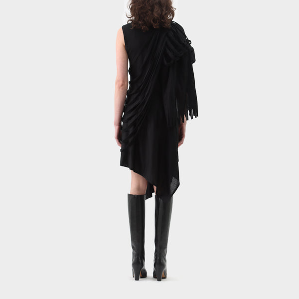 Junya Watanabe Jersey Tassel Wrap Dress