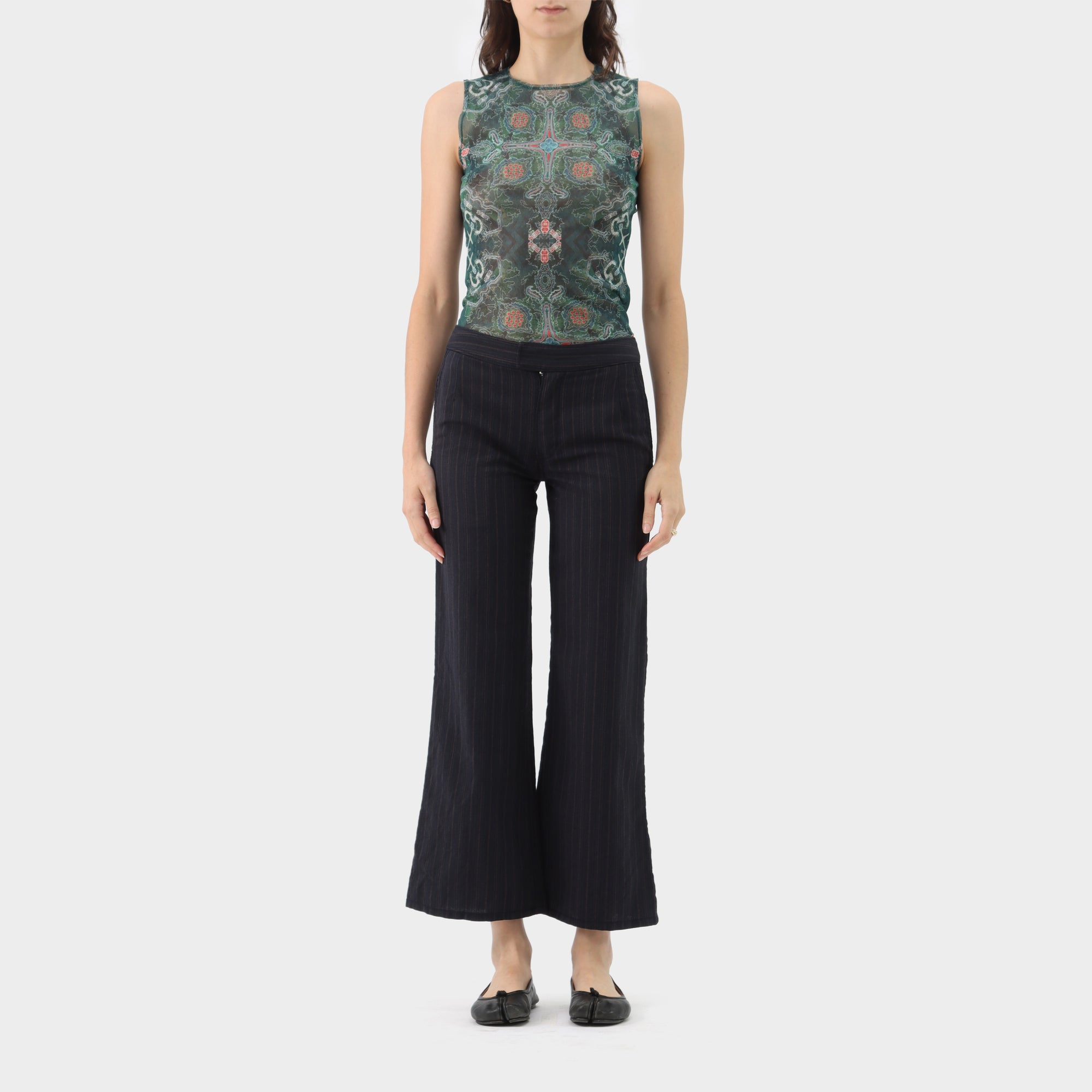 Junya Watanabe Low Waisted Pinstriped Trousers