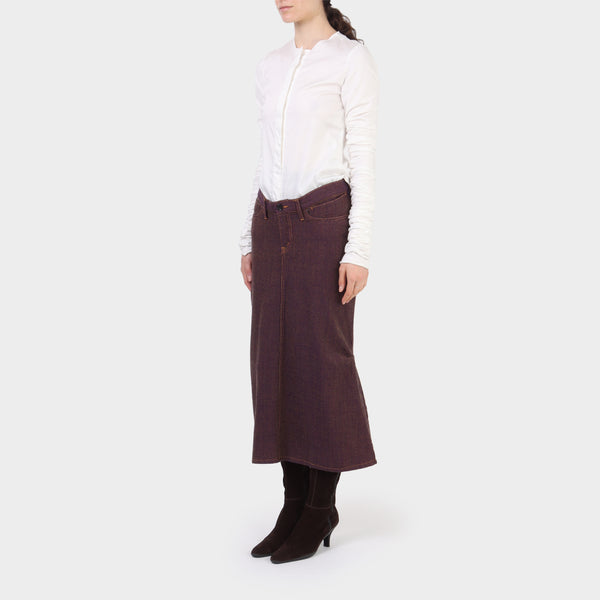 Junya Watanabe Tweed Fishtail Skirt