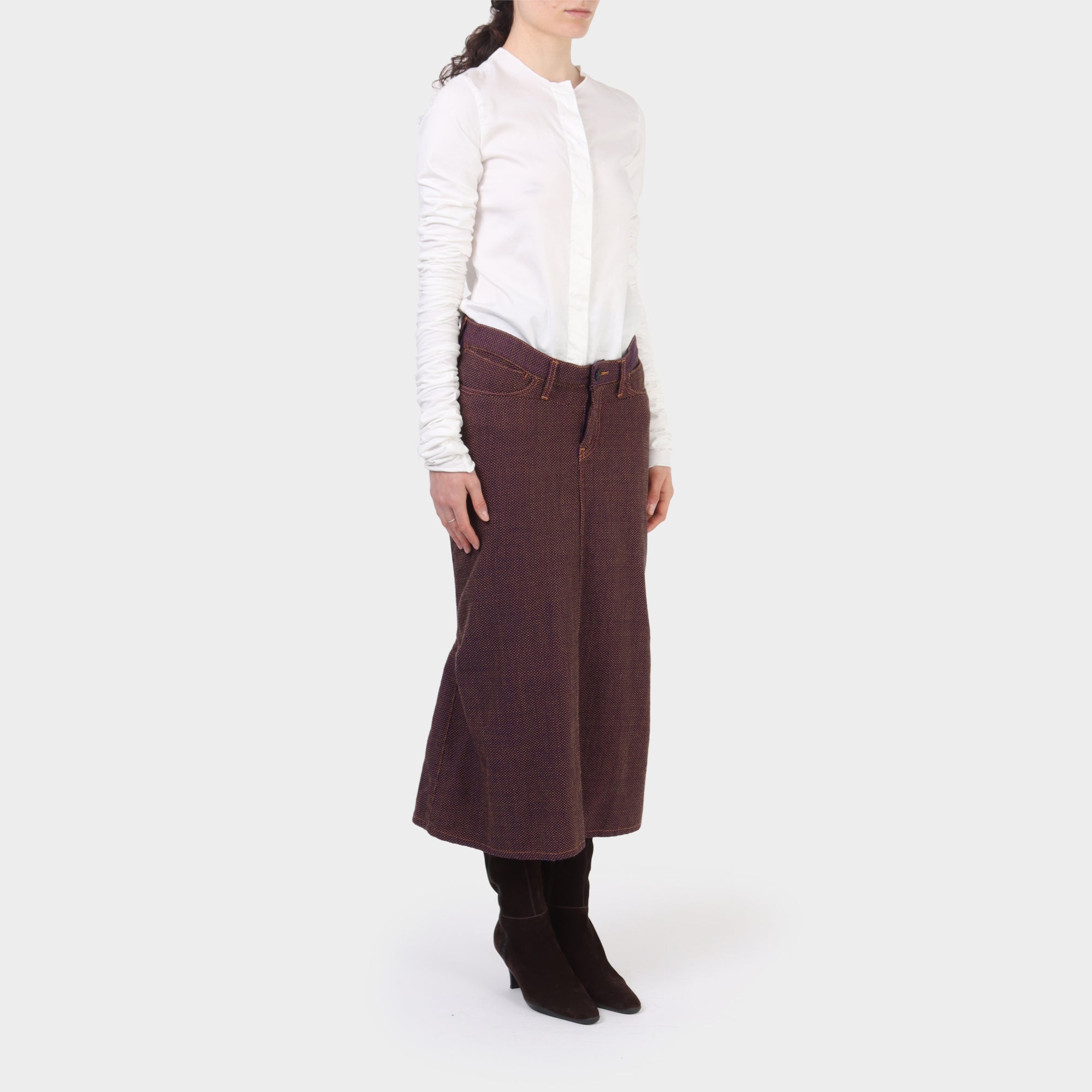 Junya Watanabe Tweed Fishtail Skirt