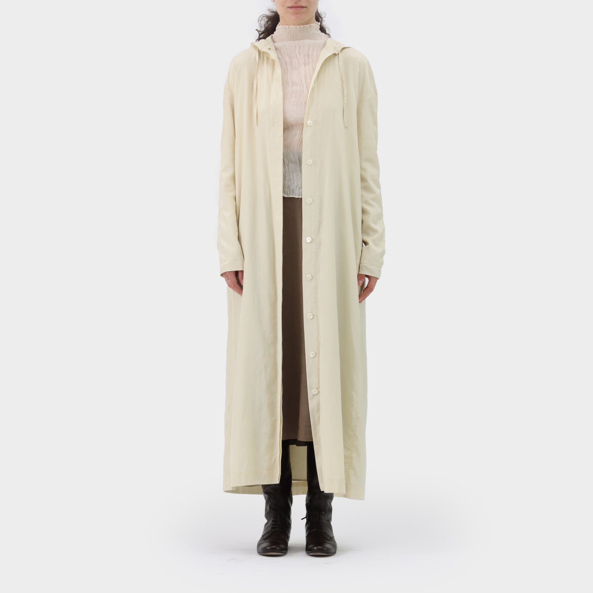 Lemaire Hooded Silk Dress