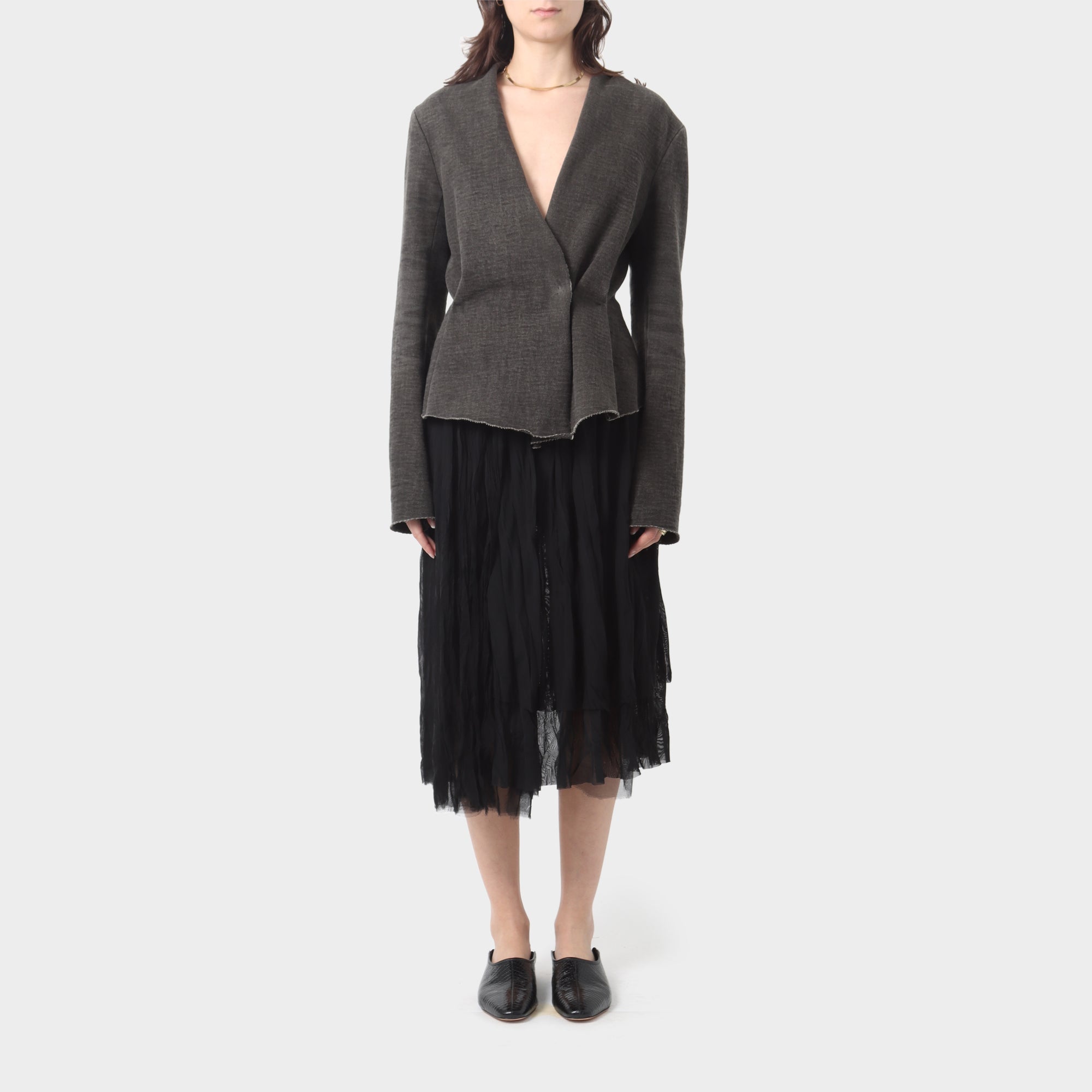 MA+ Fitted Jersey Cotton Jacket