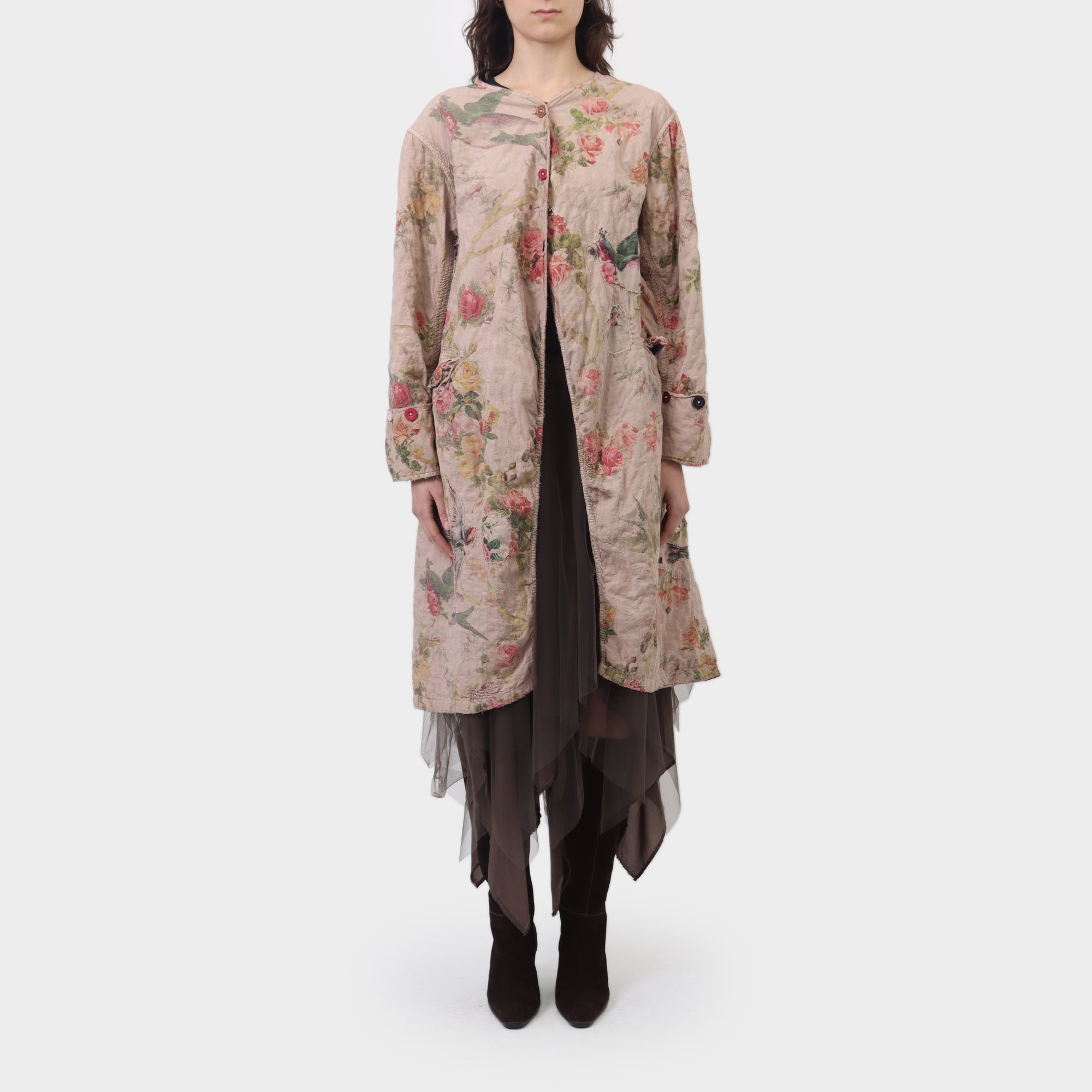 Magnolia Pearl Up Cycled Floral Coat