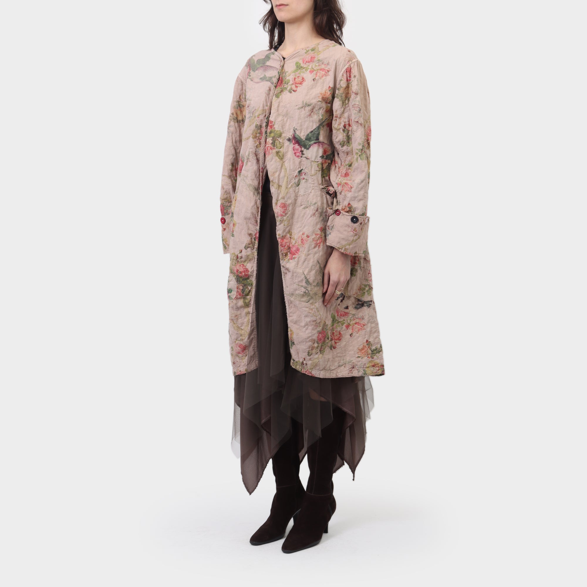 Magnolia Pearl Up Cycled Floral Coat