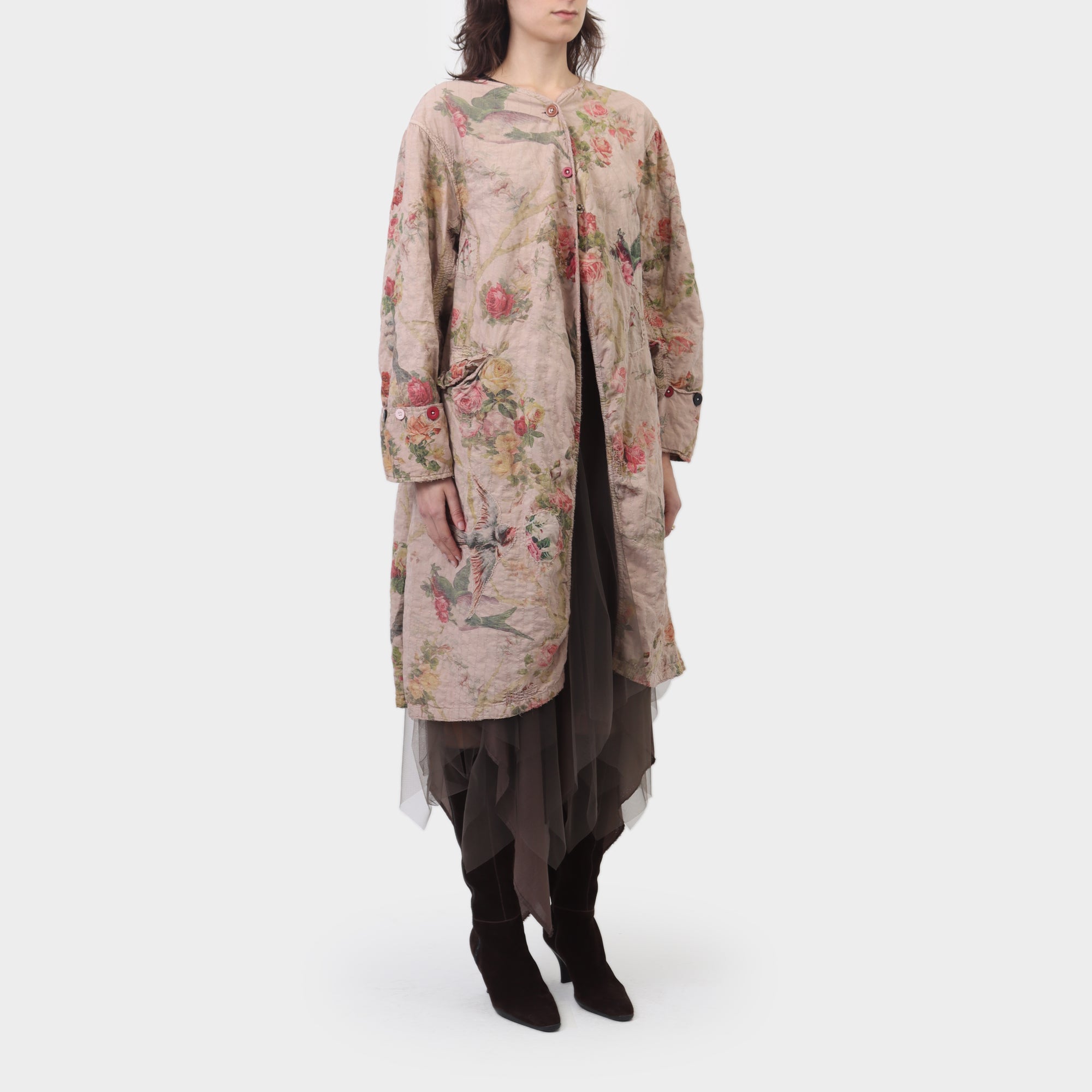 Magnolia Pearl Up Cycled Floral Coat