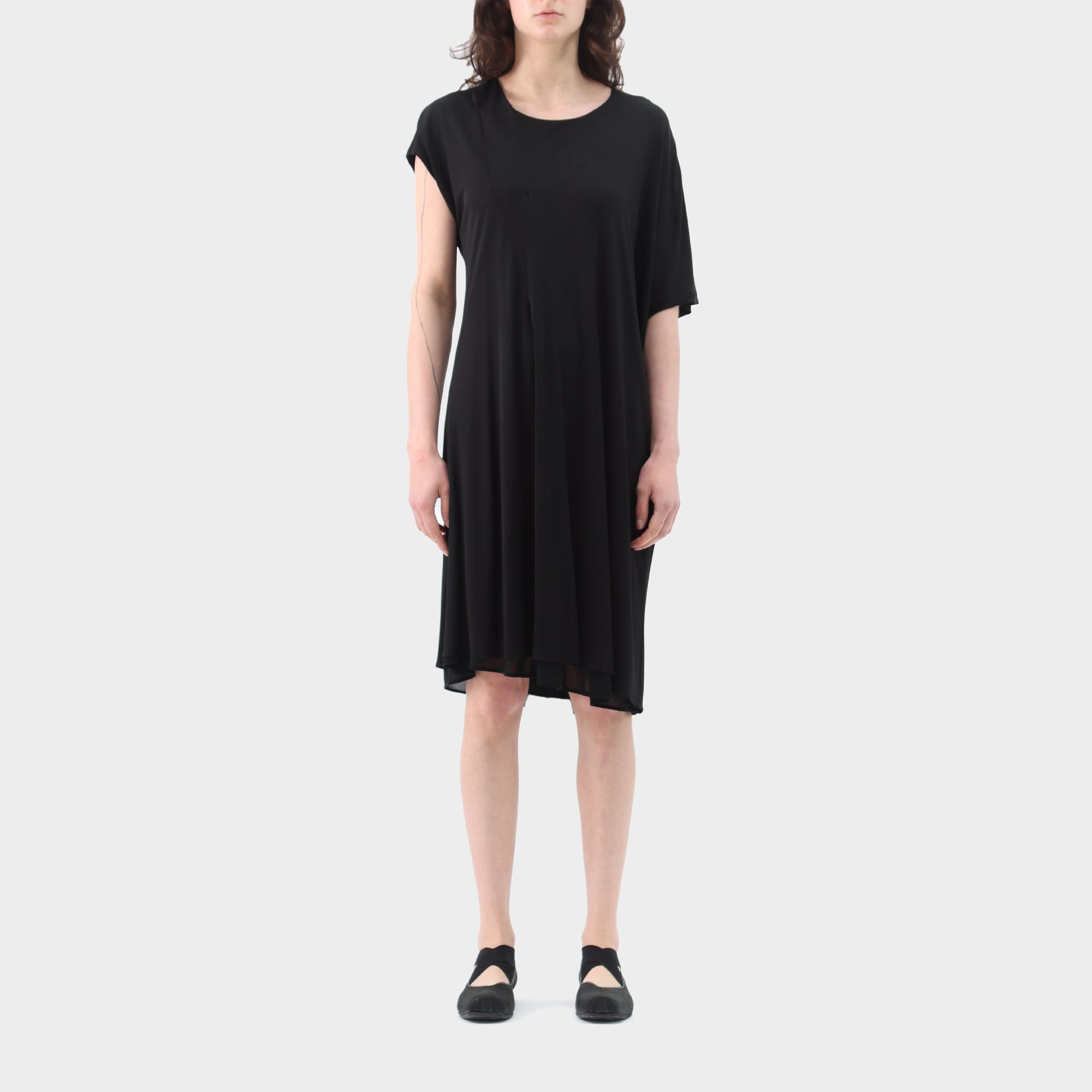 Maison Margiela Viscose Drape Asymmetrical Dress