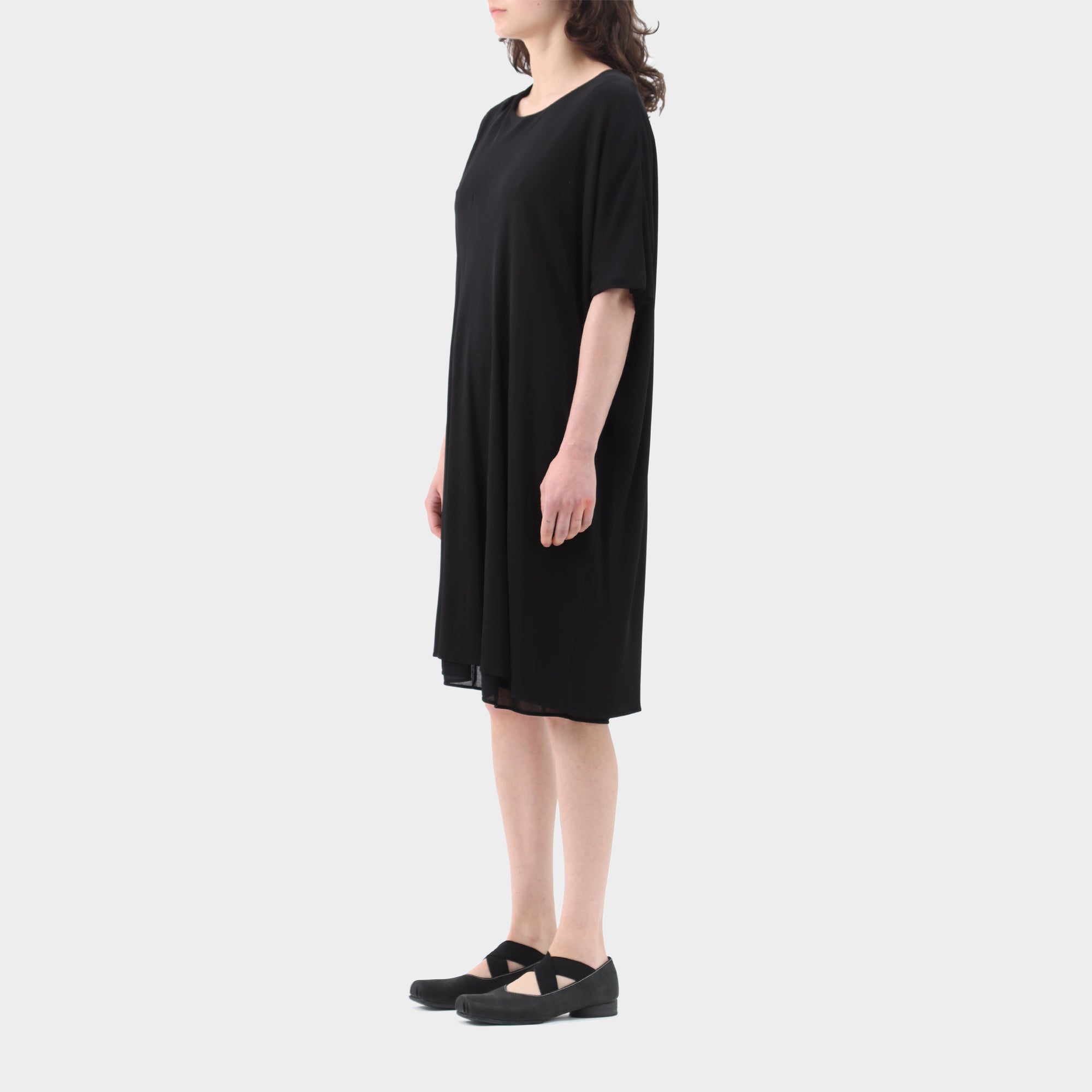 Maison Margiela Viscose Drape Asymmetrical Dress