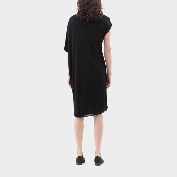 Maison Margiela Viscose Drape Asymmetrical Dress