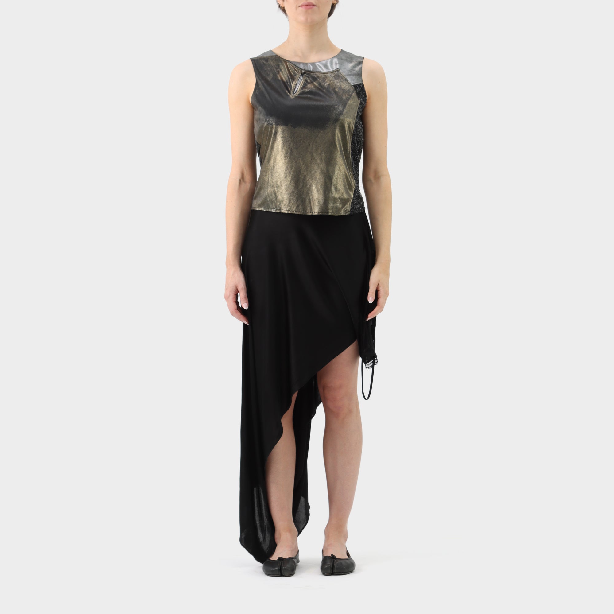 Maison Margiela Metallic Patchwork Tank