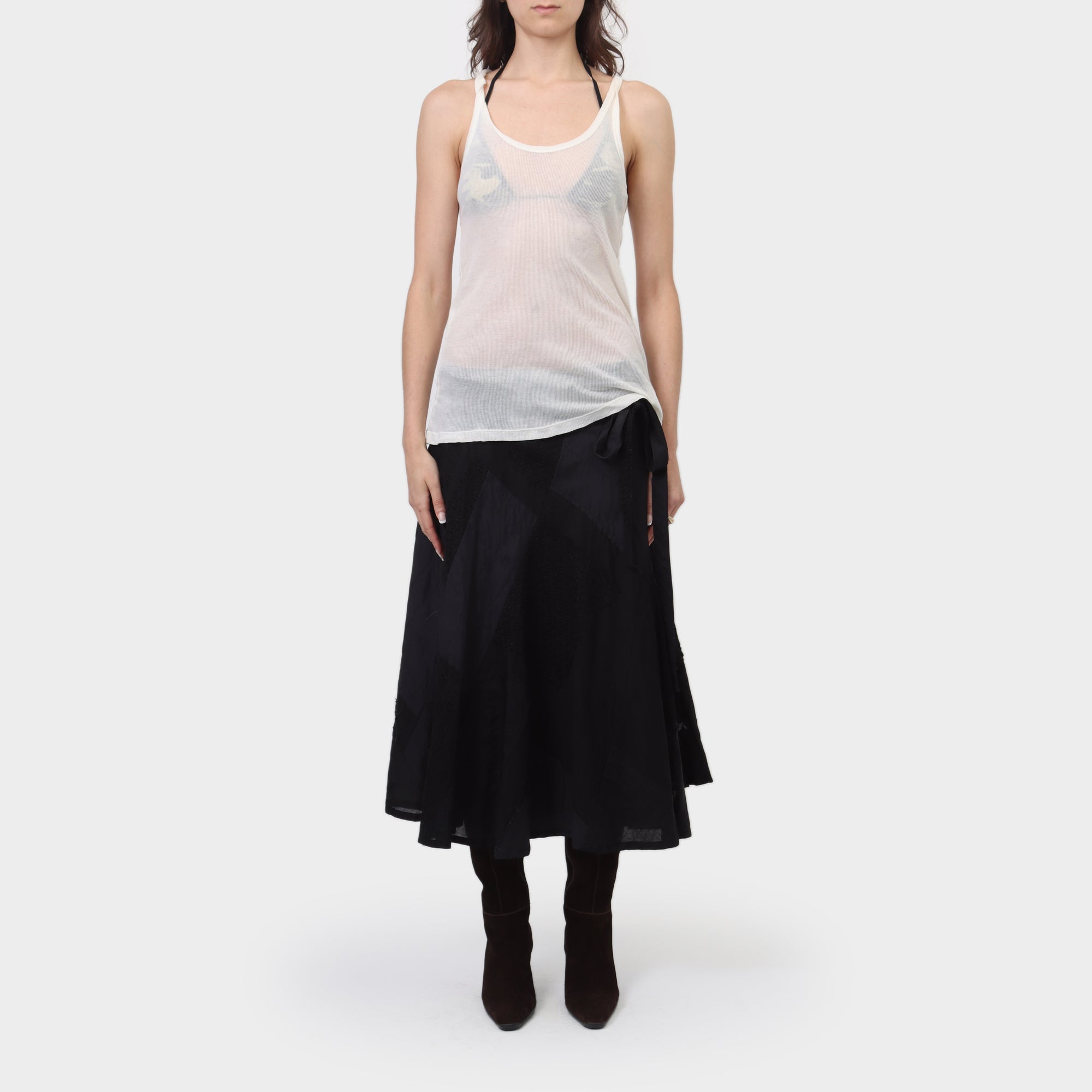 Maison Margiela Sheer Ribbed Tank