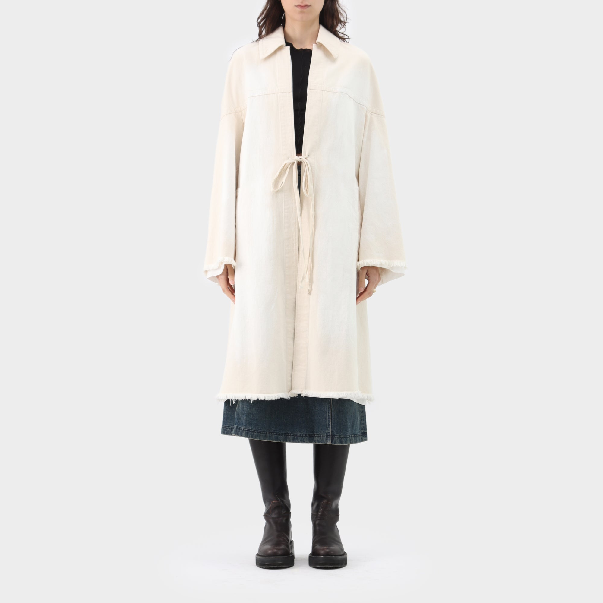 Marni Cotton Drill Painted Duster Coat