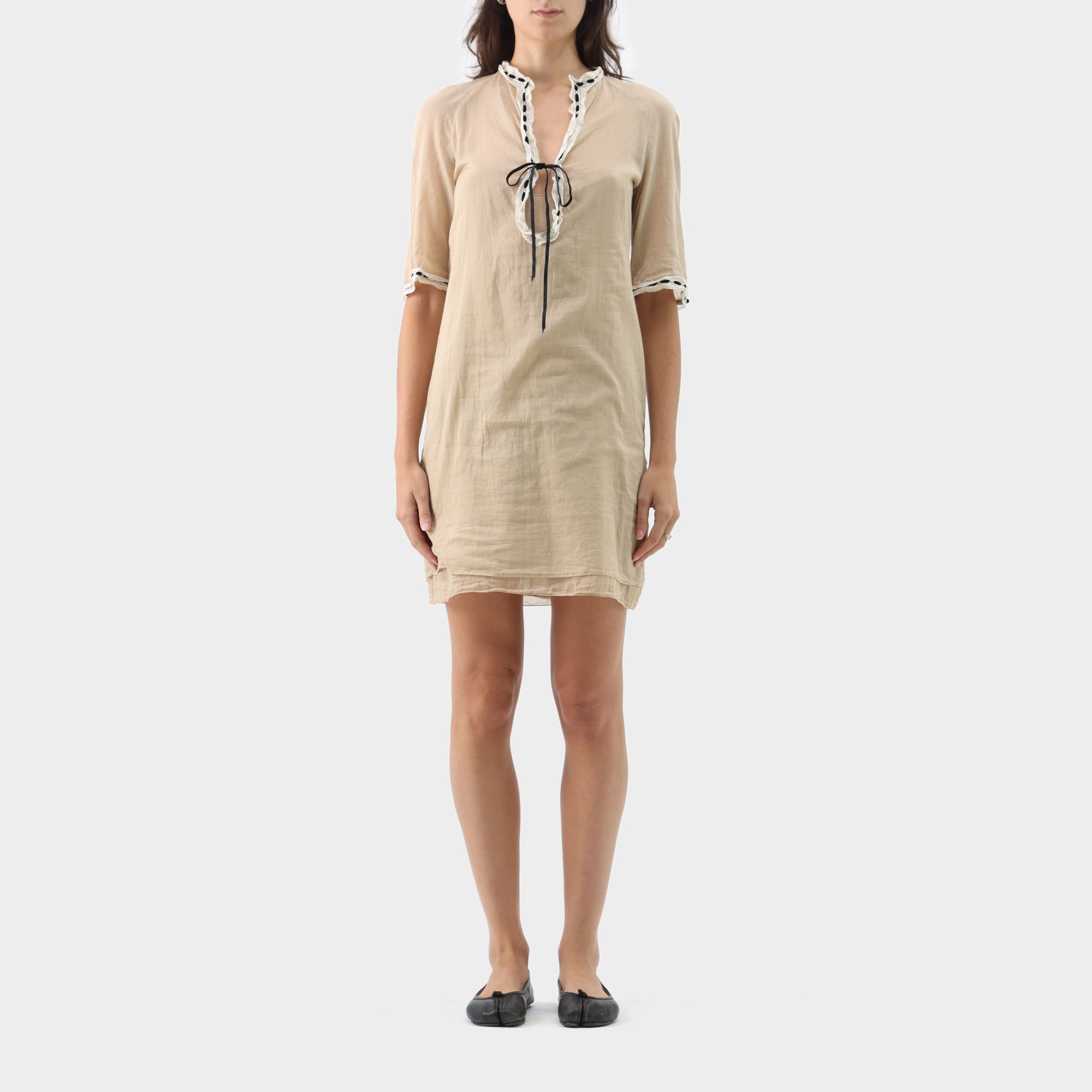Miu Miu cotton Lace Trim Dress