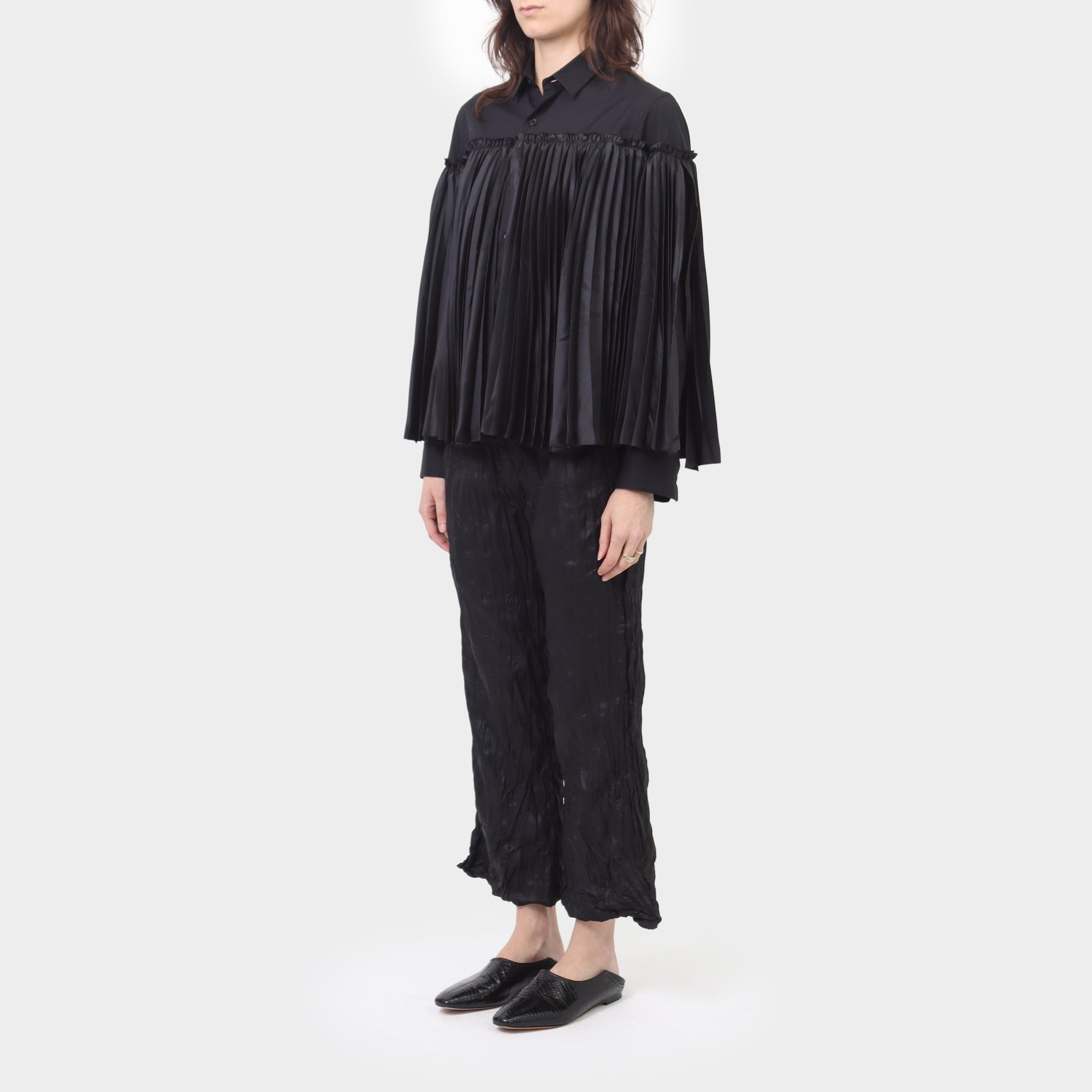 Noir Kei Ninomiya Pleated Shirt