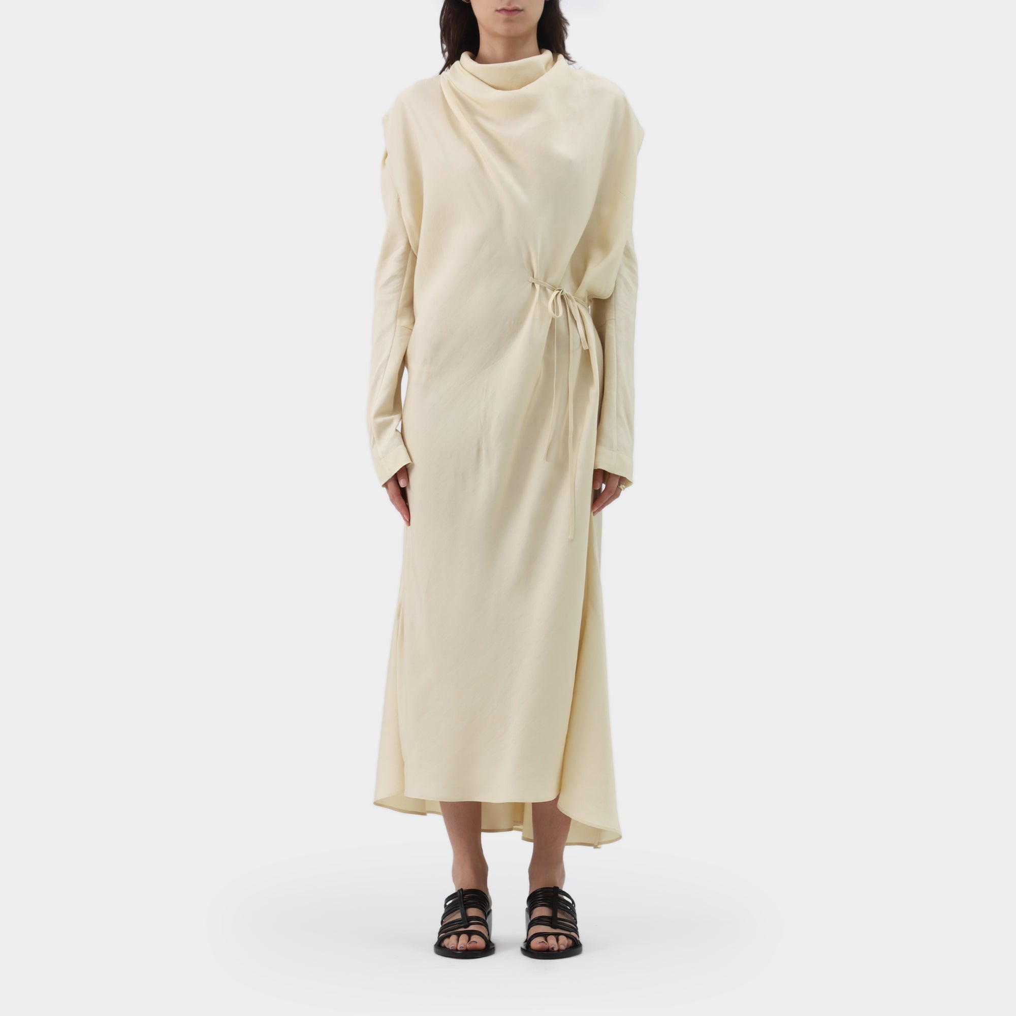 Petar Petrov Silk Vviscose Drape Dress