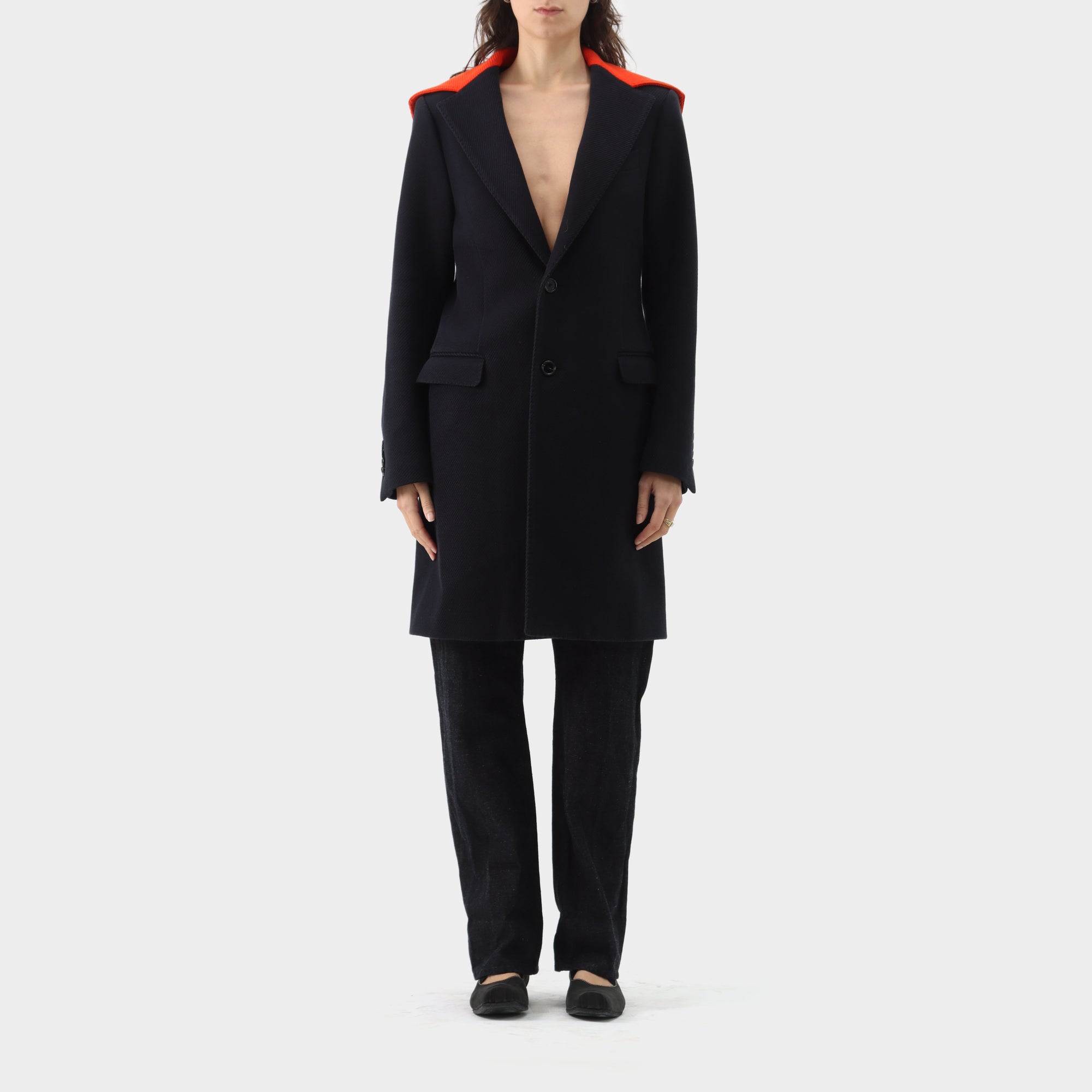 Raf Simons Extended Collar Trench Coat