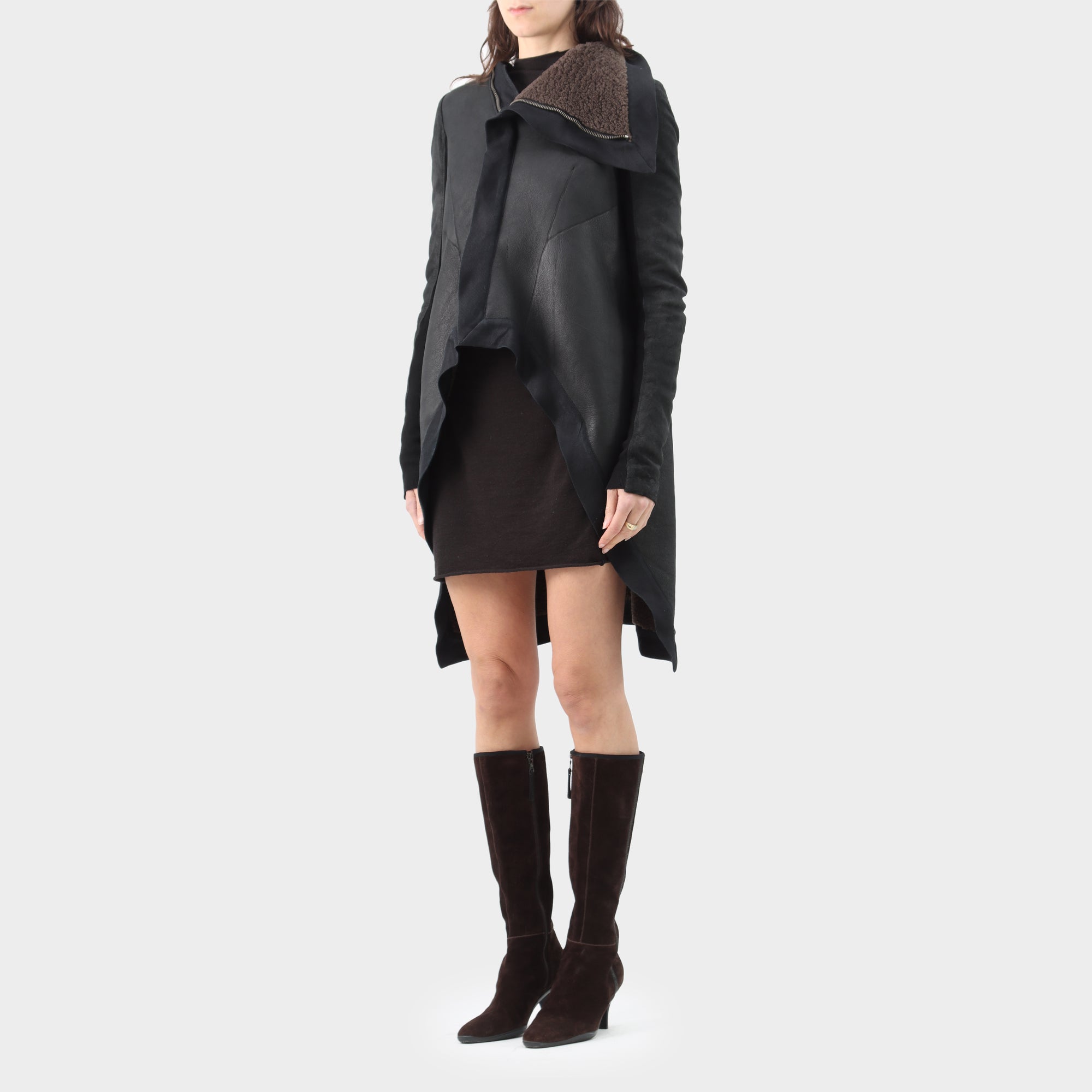 Rick Owens Fleece lined Tail Coat