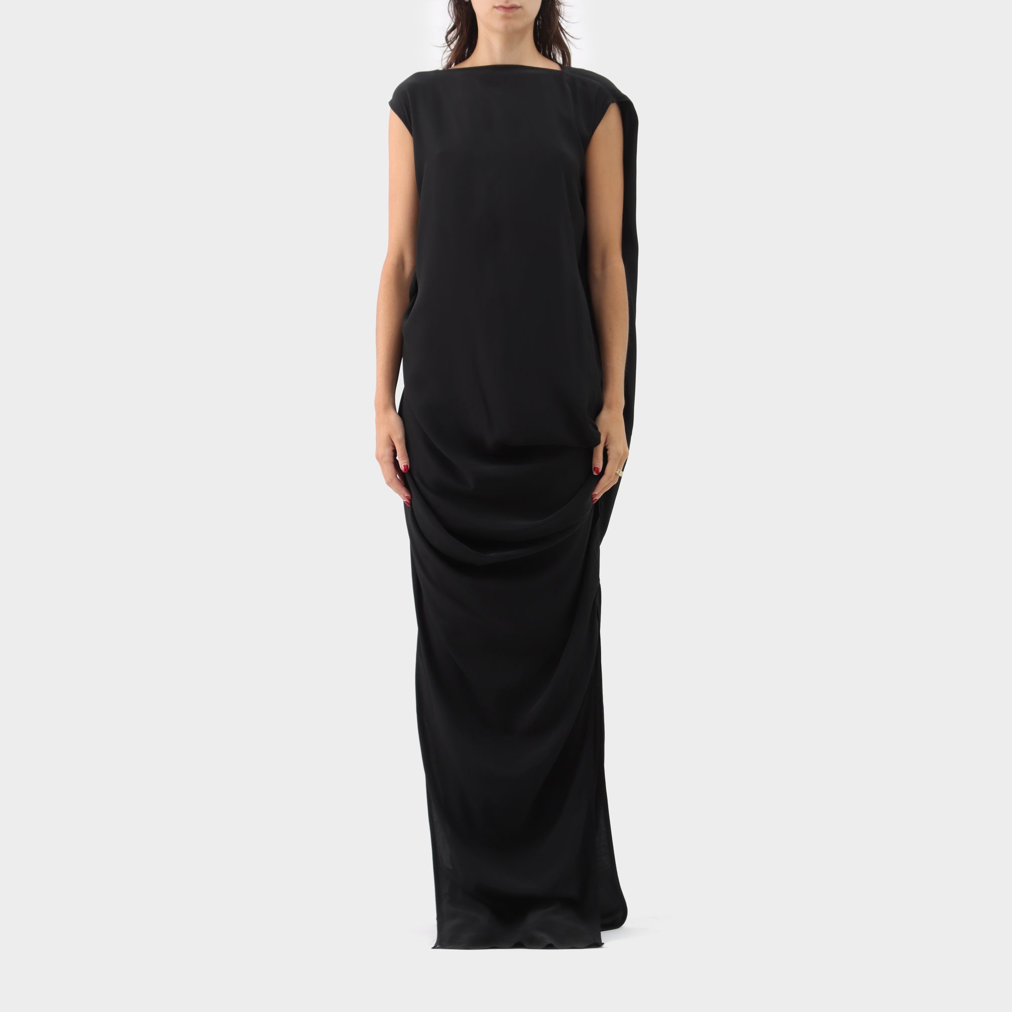 Rick Owens Draped Woven Dress