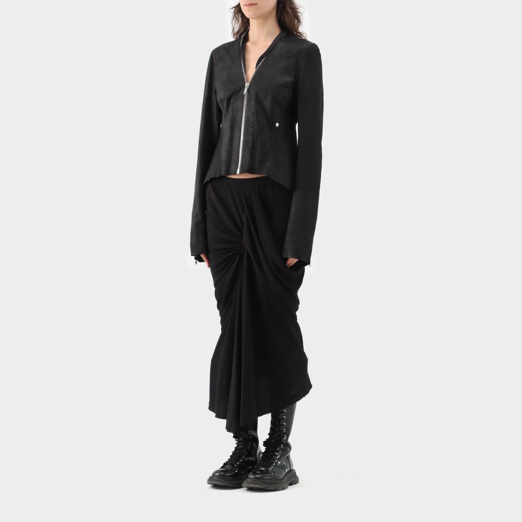 Rick Owens Leather Naske Klaus Jacket