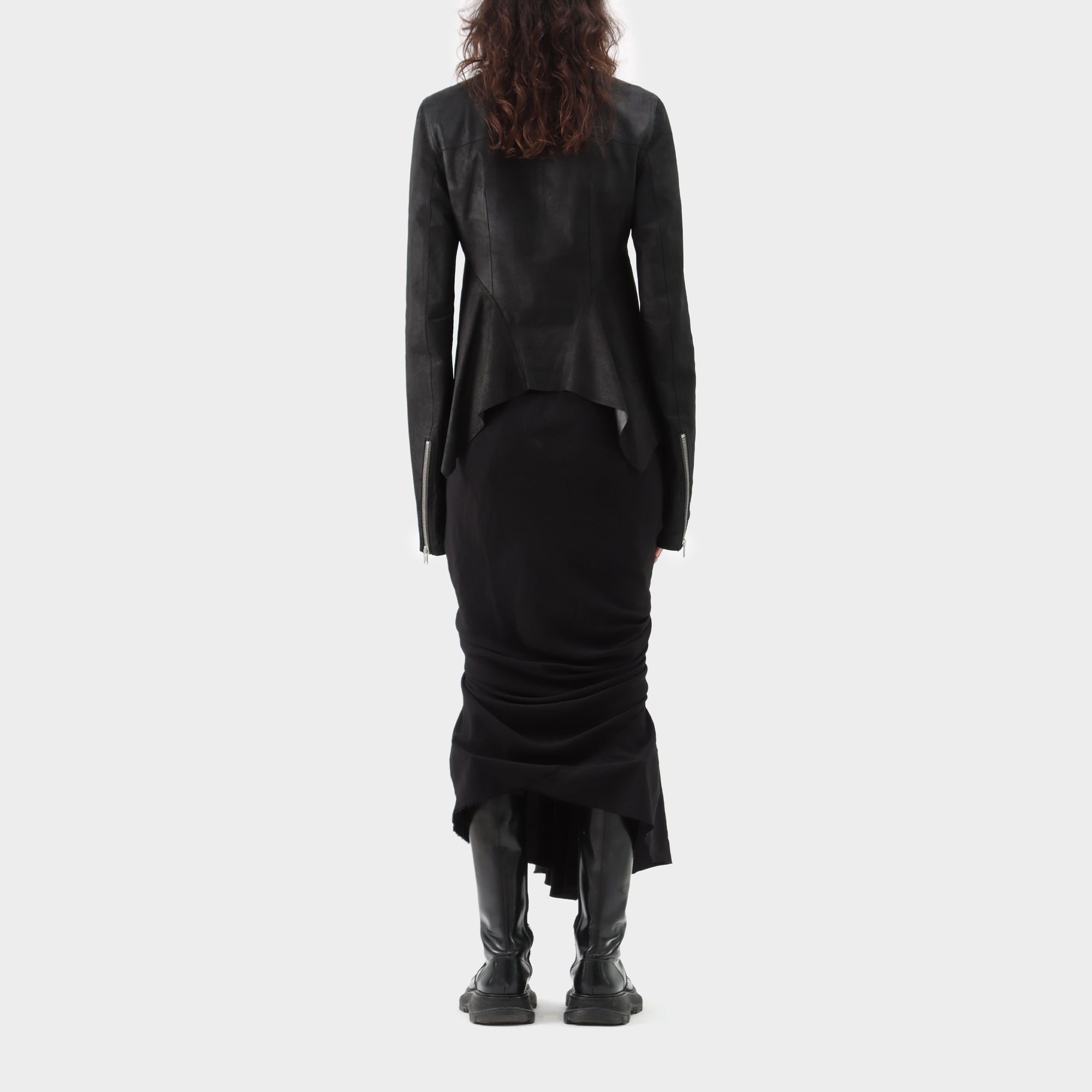 Rick Owens Leather Naske Klaus Jacket