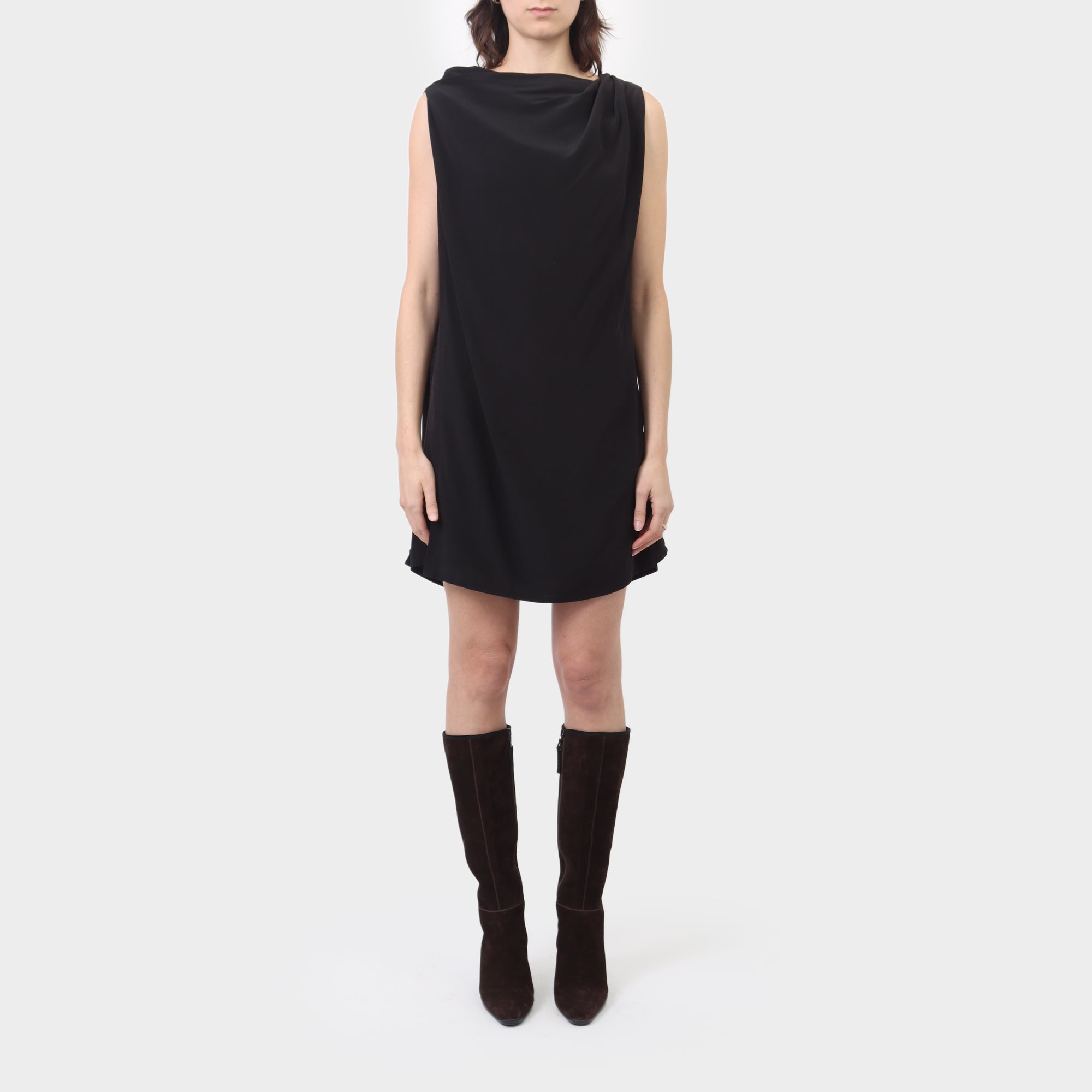 Rick Owens Layered Silk Tube Dress