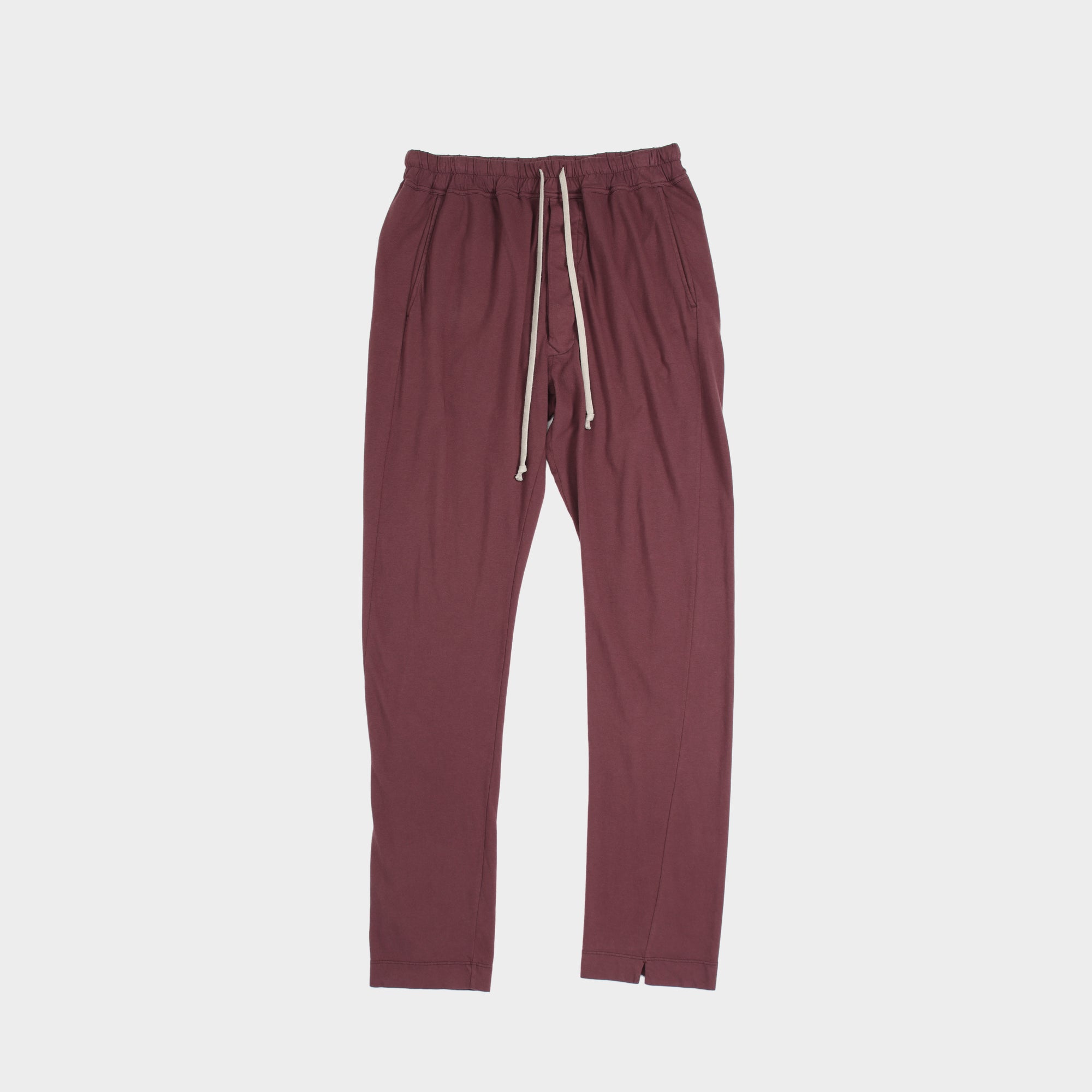 Wine Rick Owens cotton berlin pants, xs